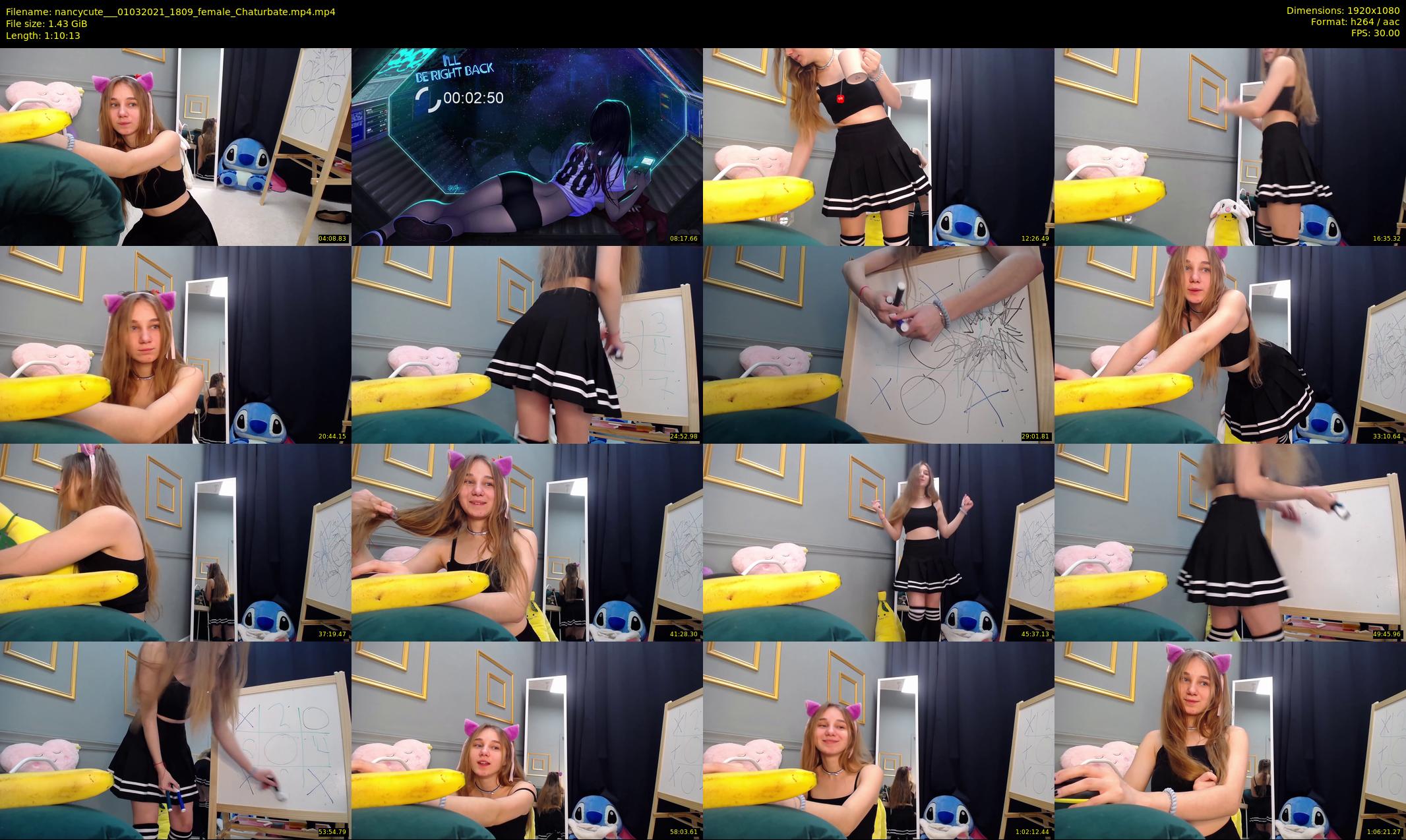 nancycute__ — 71 minute Chaturbate female cam show recording, 1080p, Mar 1, 2021