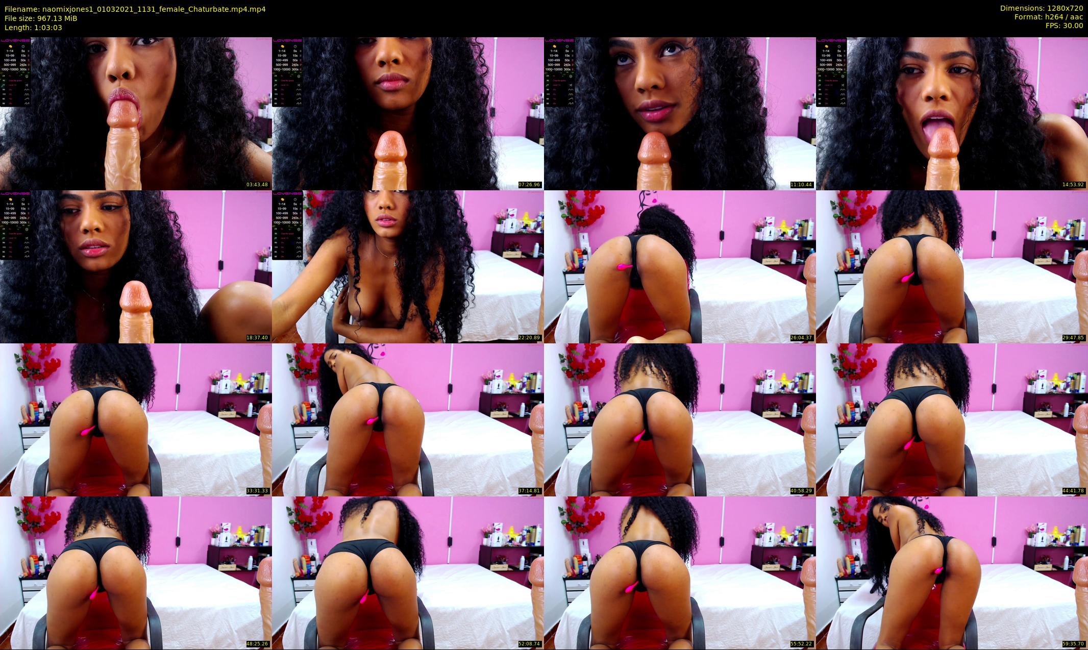 naomixjones1 — 64 minute Chaturbate female cam show recording, 720p, Mar 1, 2021