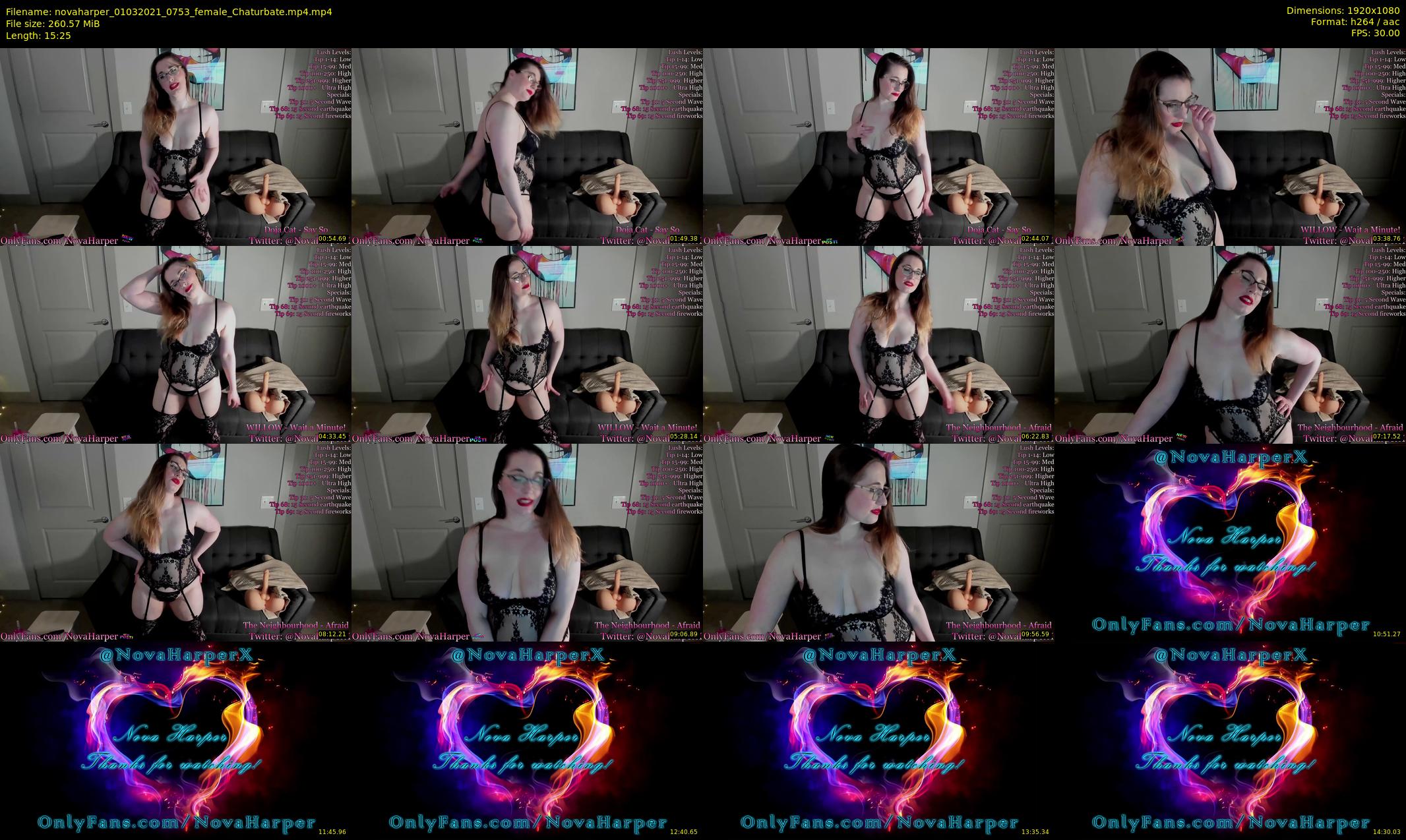 novaharper — 16 minute Chaturbate female cam show recording, 1080p, Mar 1, 2021