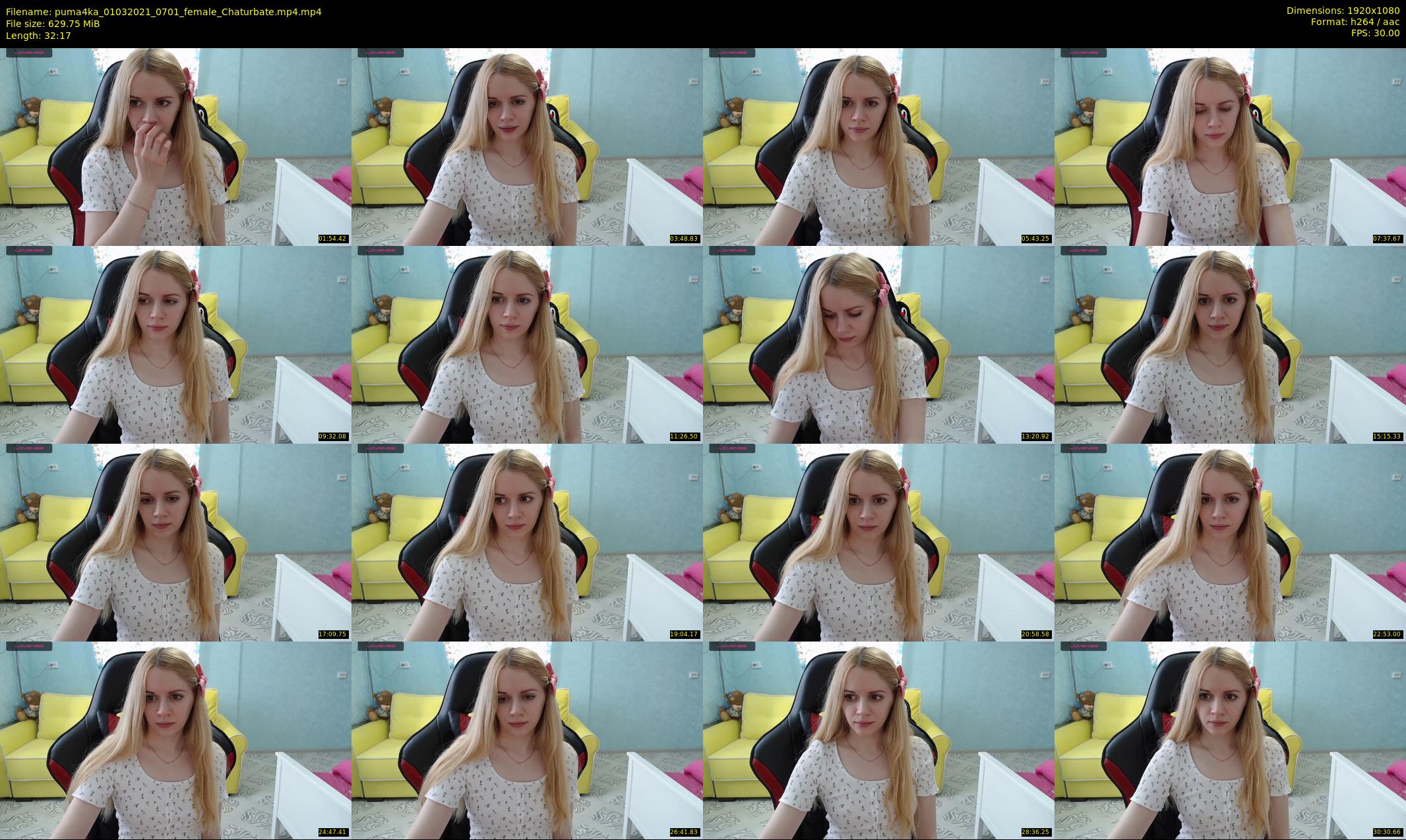 puma4ka — 33 minute Chaturbate female cam show recording, 1080p, Mar 1, 2021