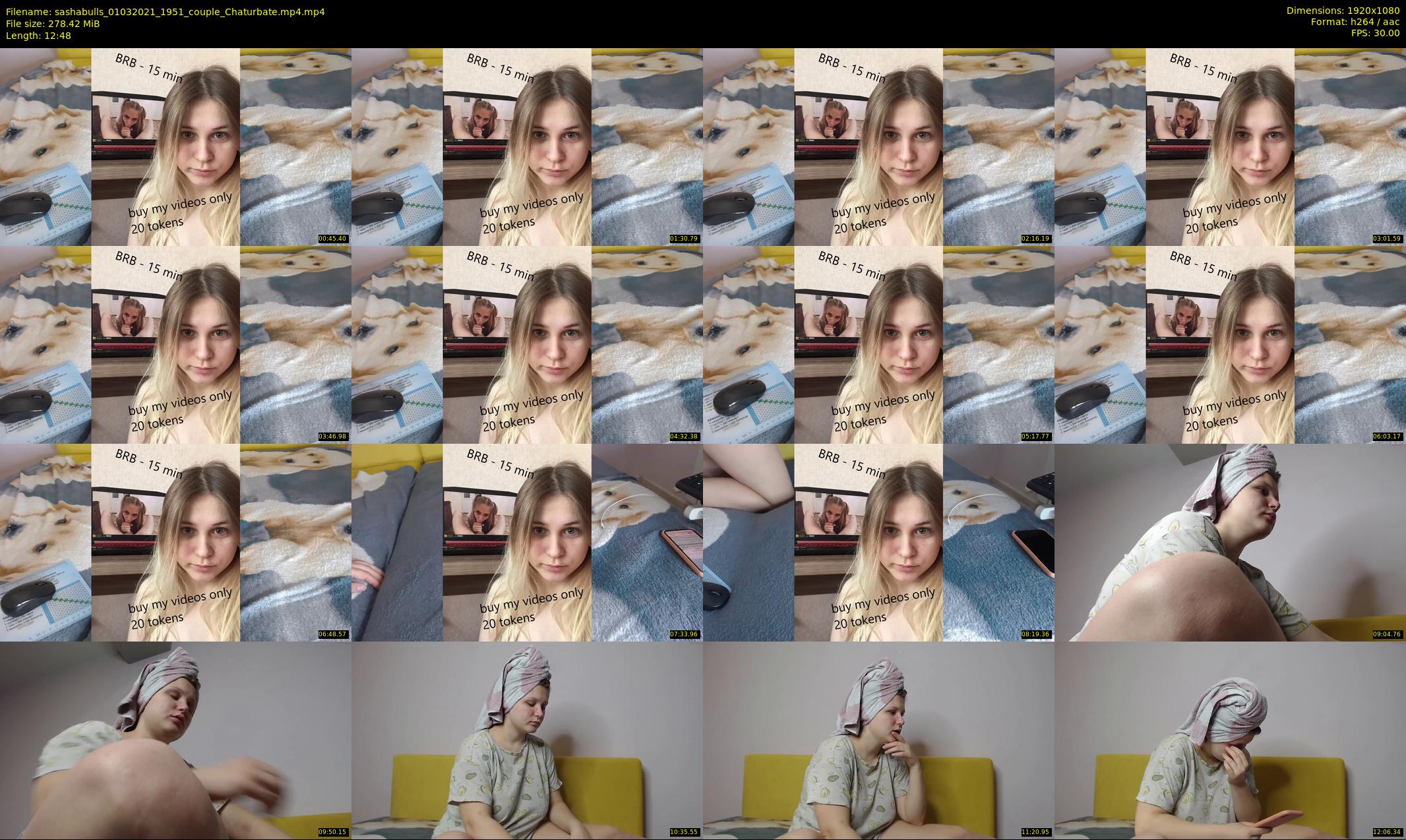 sashabulls — 13 minute Chaturbate couple cam show recording, 1080p, Mar 1, 2021