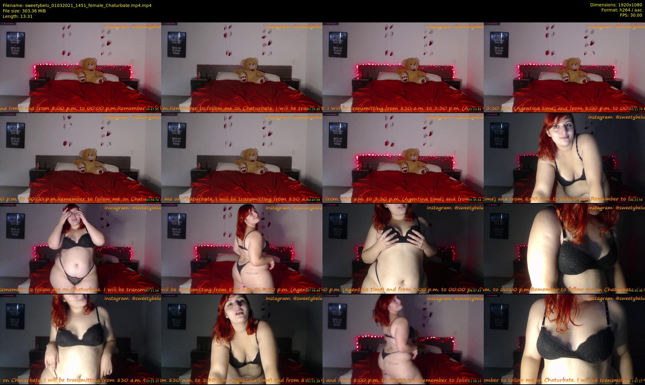 sweetybelu — 14 minute Chaturbate female cam show recording, 1080p, Mar 1, 2021