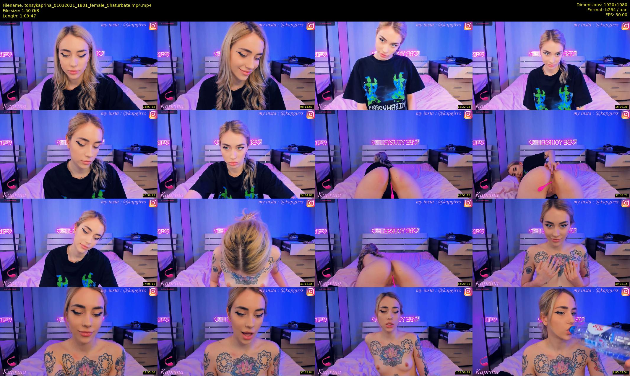 tonsykaprina — 70 minute Chaturbate couple cam show recording, 1080p, Mar 1, 2021