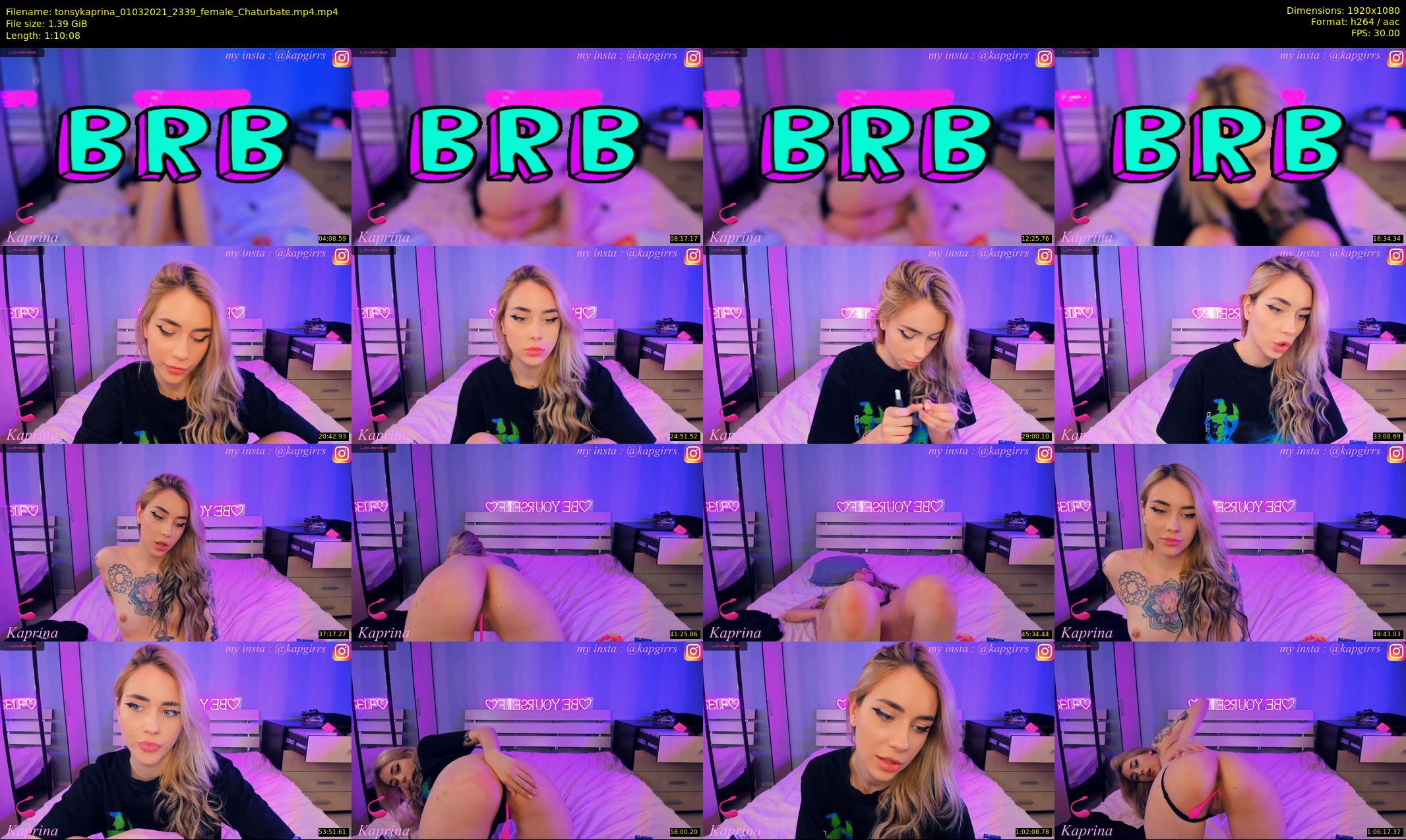 tonsykaprina — 71 minute Chaturbate couple cam show recording, 1080p, Mar 1, 2021