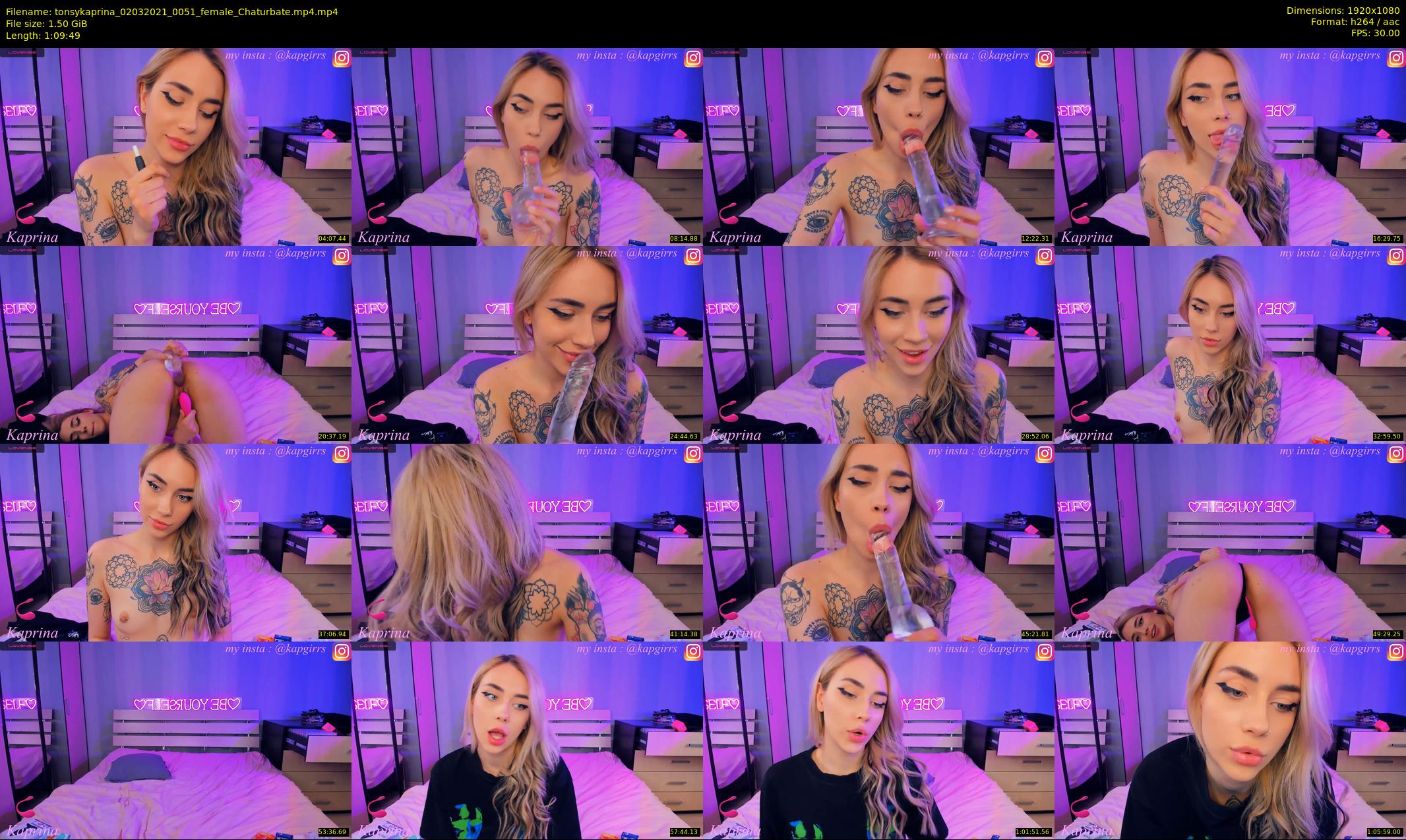 tonsykaprina — 70 minute Chaturbate couple cam show recording, 1080p, Mar 2, 2021