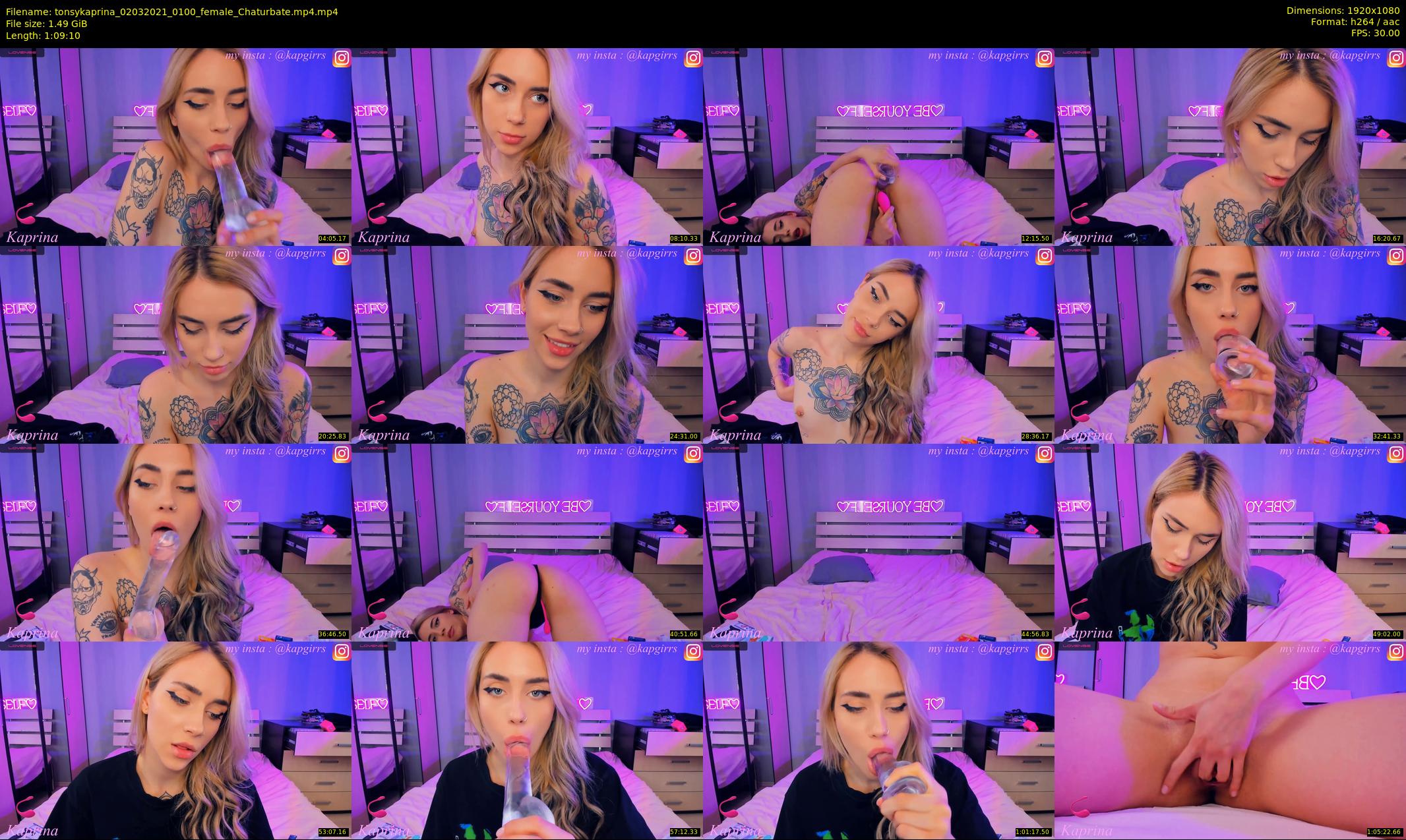 tonsykaprina — 70 minute Chaturbate couple cam show recording, 1080p, Mar 2, 2021