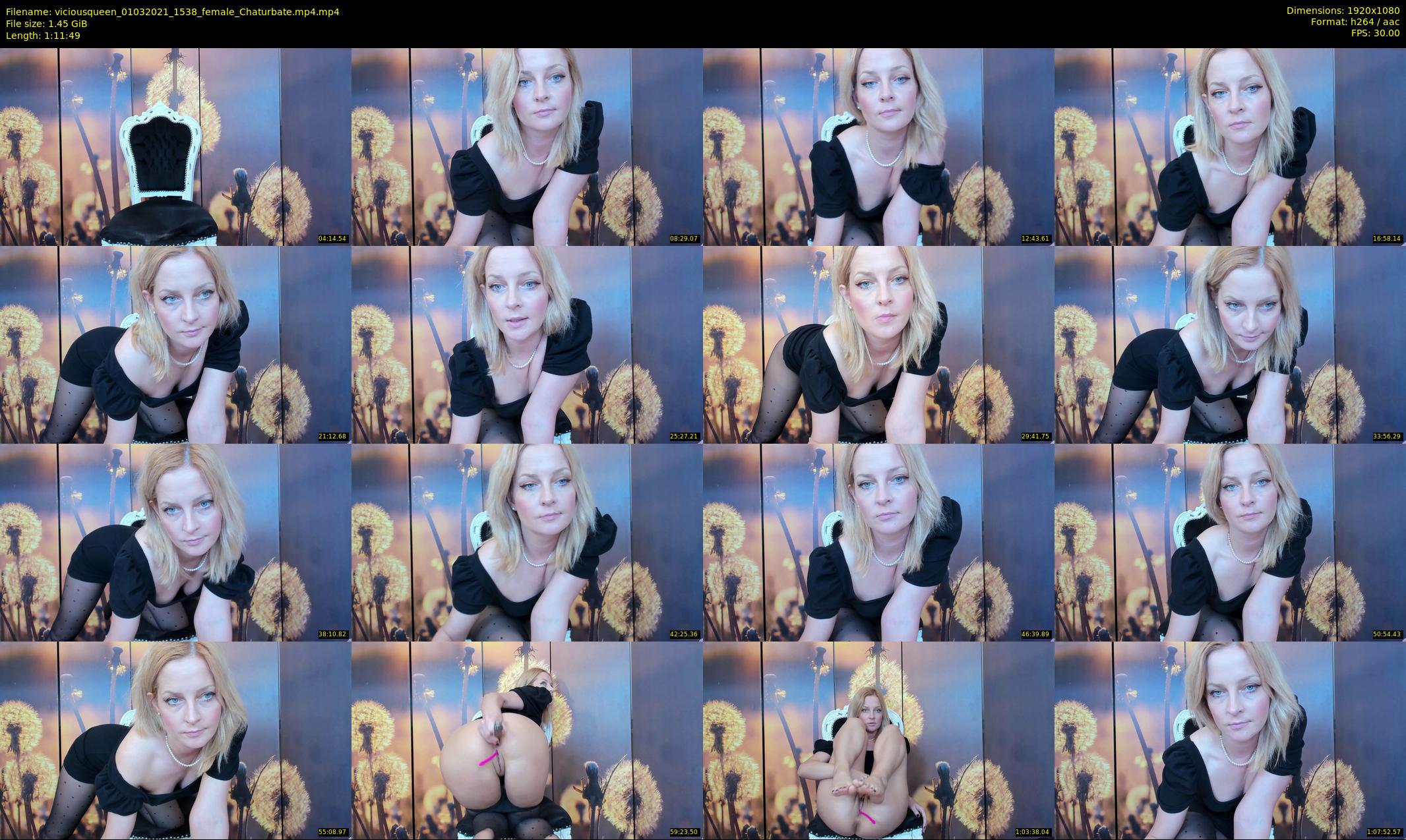 viciousqueen — 72 minute Chaturbate female cam show recording, 1080p, Mar 1, 2021