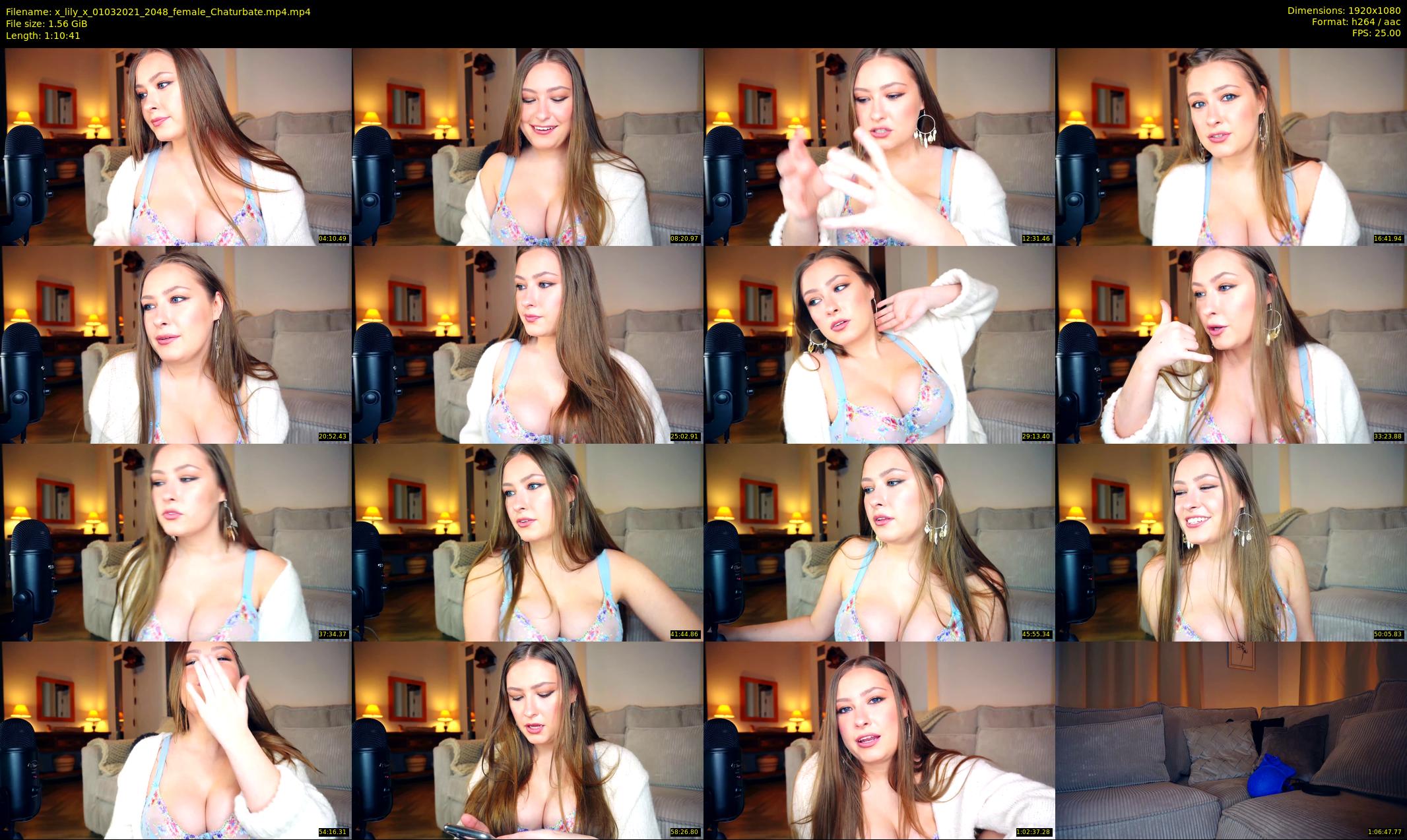 x_lily_x — 71 minute Chaturbate female cam show recording, 1080p, Mar 1, 2021