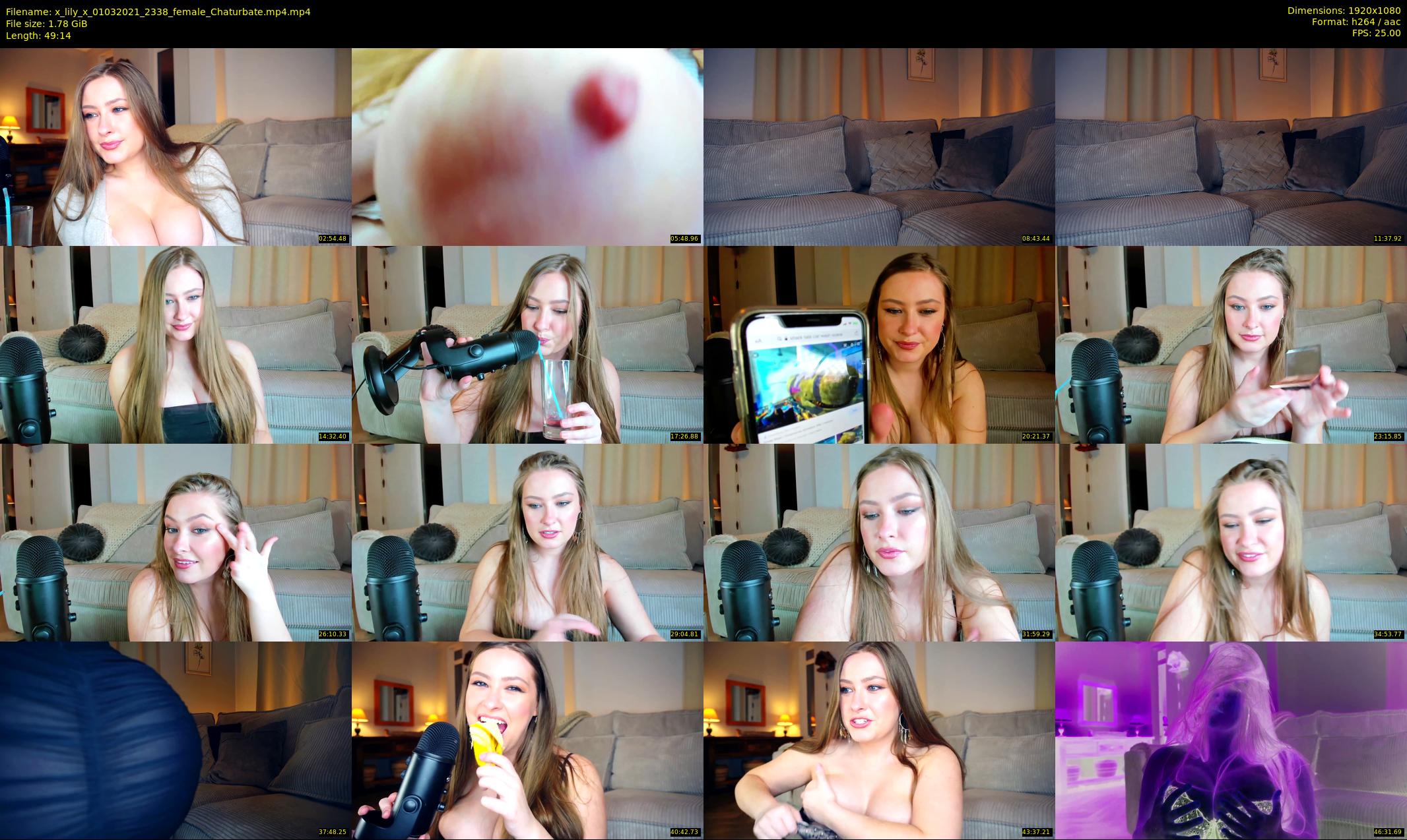 x_lily_x — 50 minute Chaturbate female cam show recording, 1080p, Mar 1, 2021