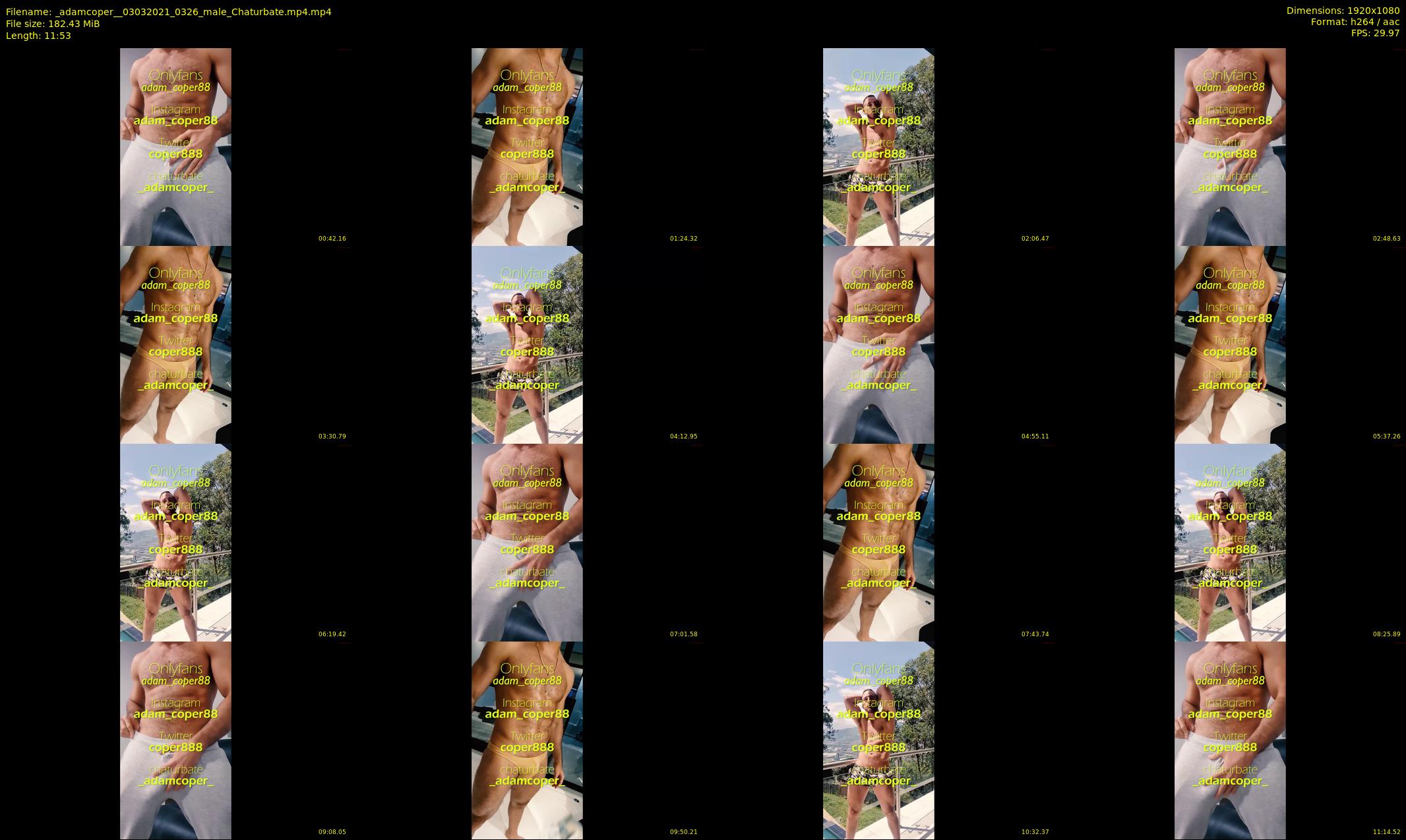 _adamcoper_ — 12 minute Chaturbate male cam show recording, 1080p, Mar 3, 2021