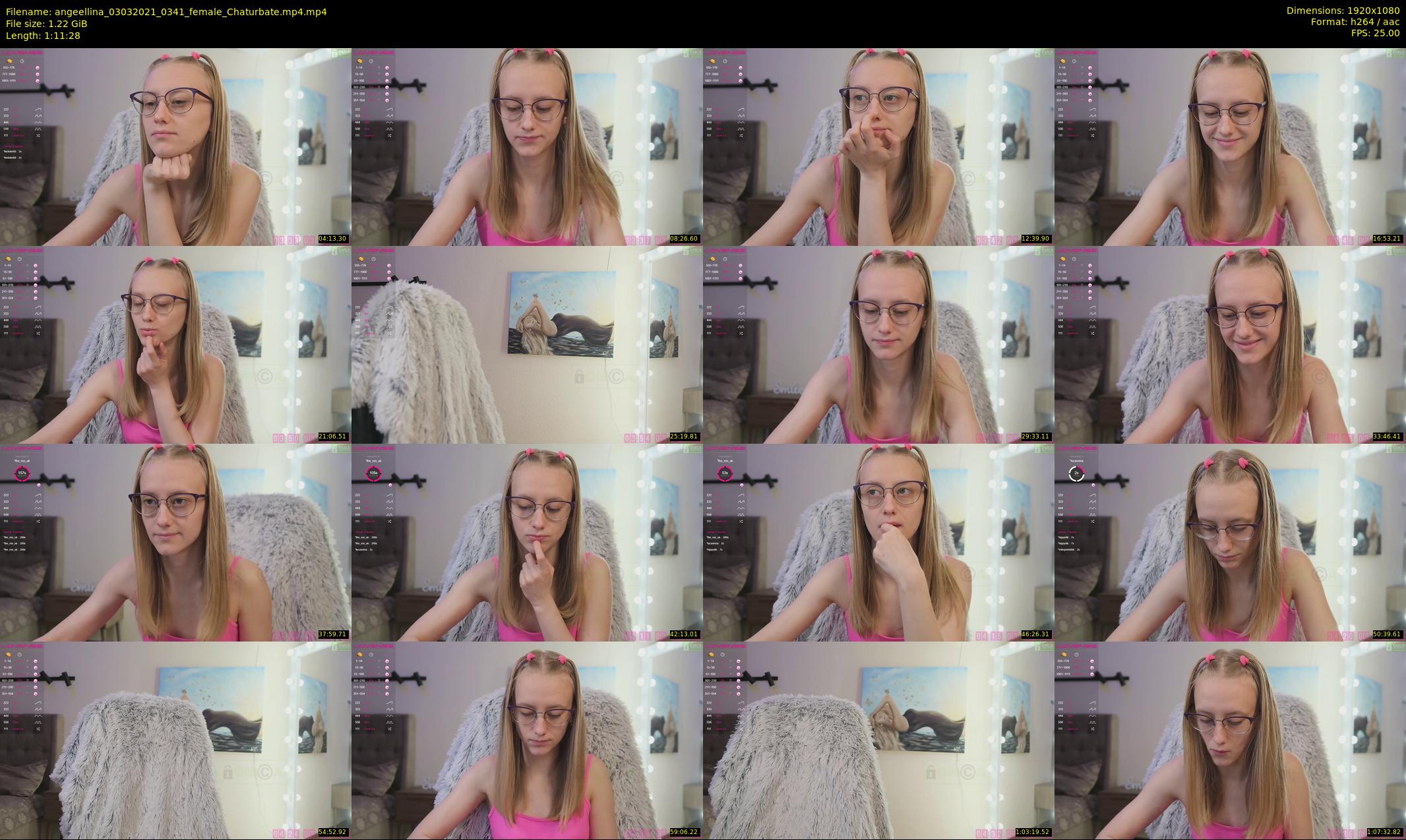 angeellina — 72 minute Chaturbate female cam show recording, 1080p, Mar 3, 2021