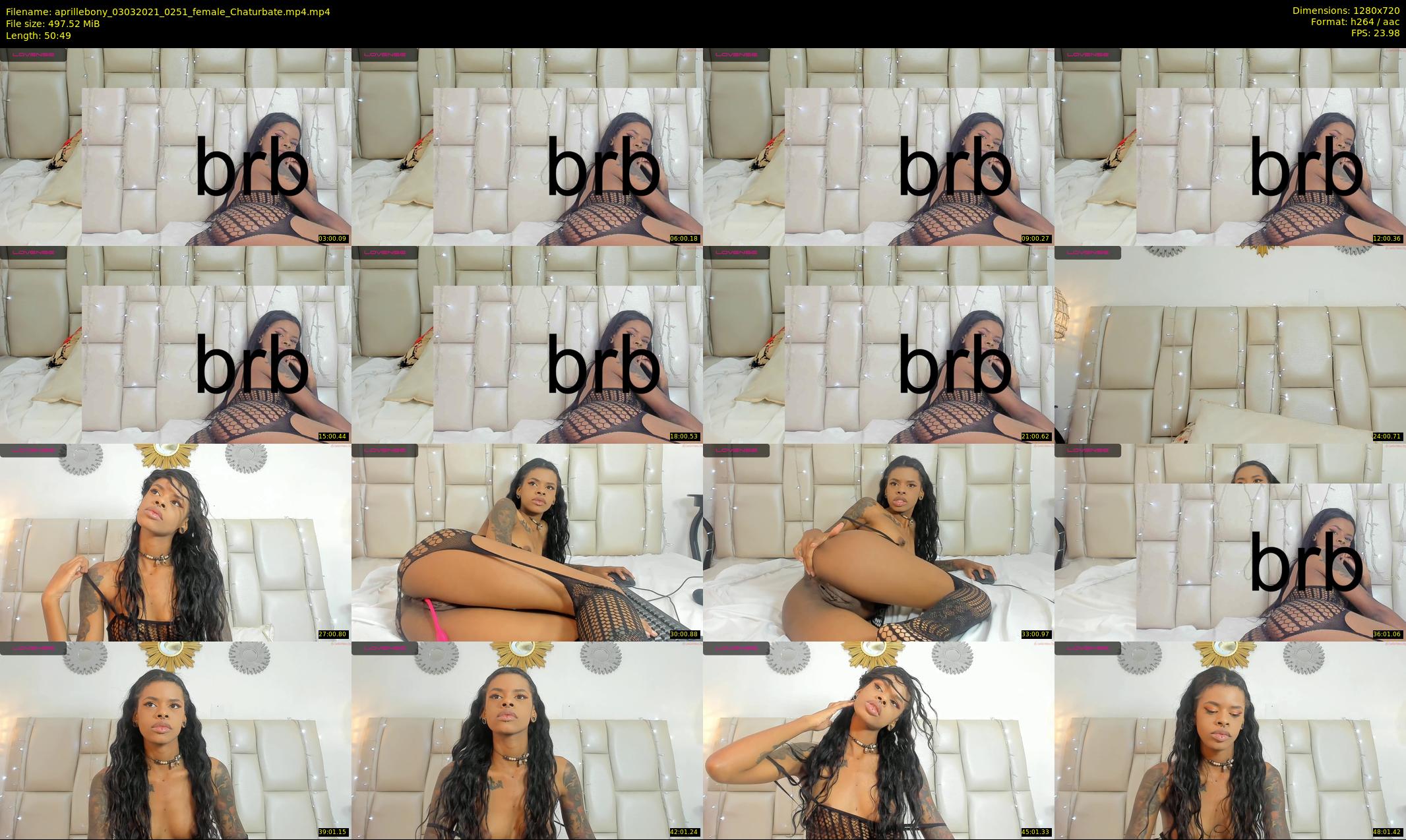 aprillebony — 51 minute Chaturbate female cam show recording, 720p, Mar 3, 2021