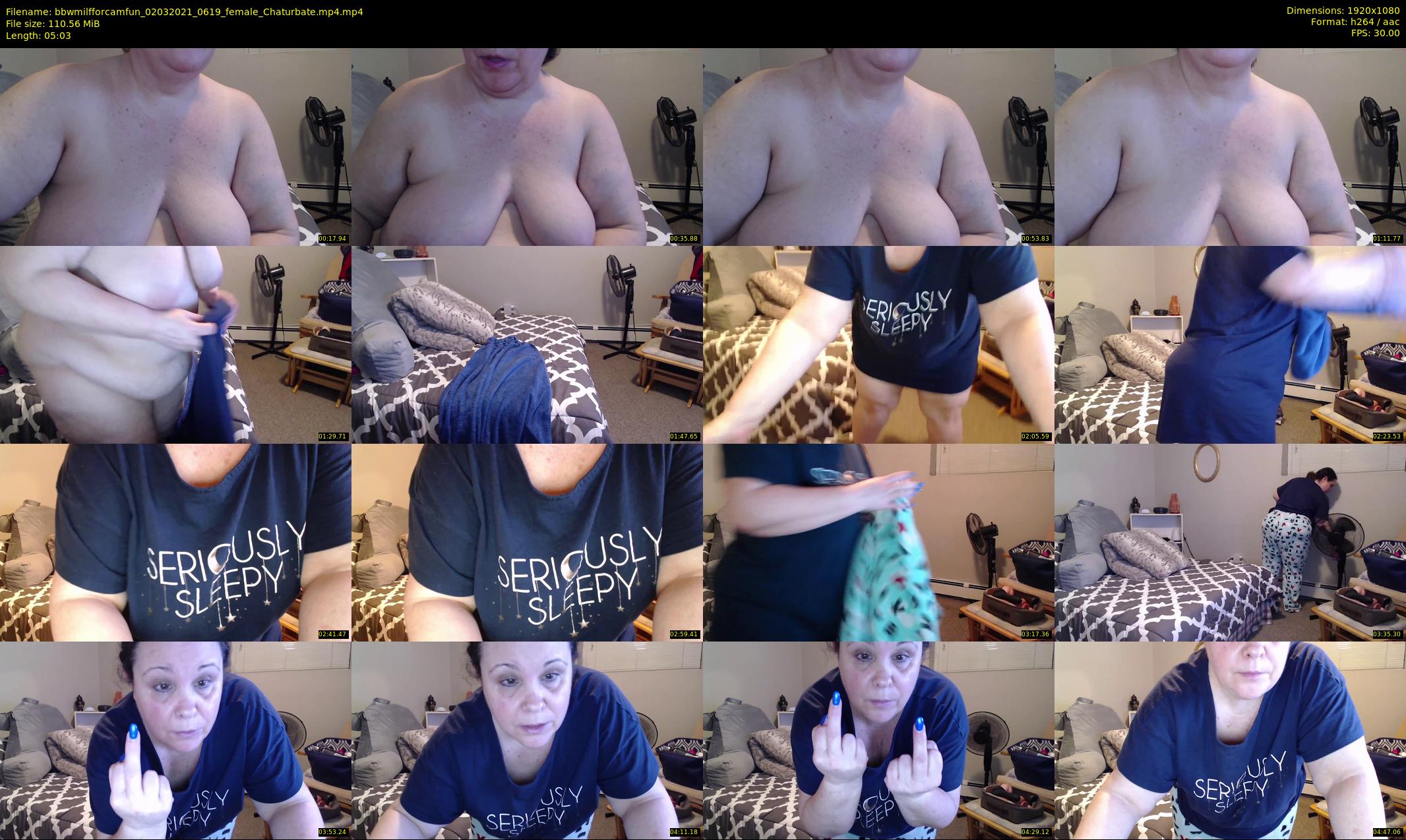 bbwmilfforcamfun — 6 minute Chaturbate female cam show recording, 1080p, Mar 2, 2021