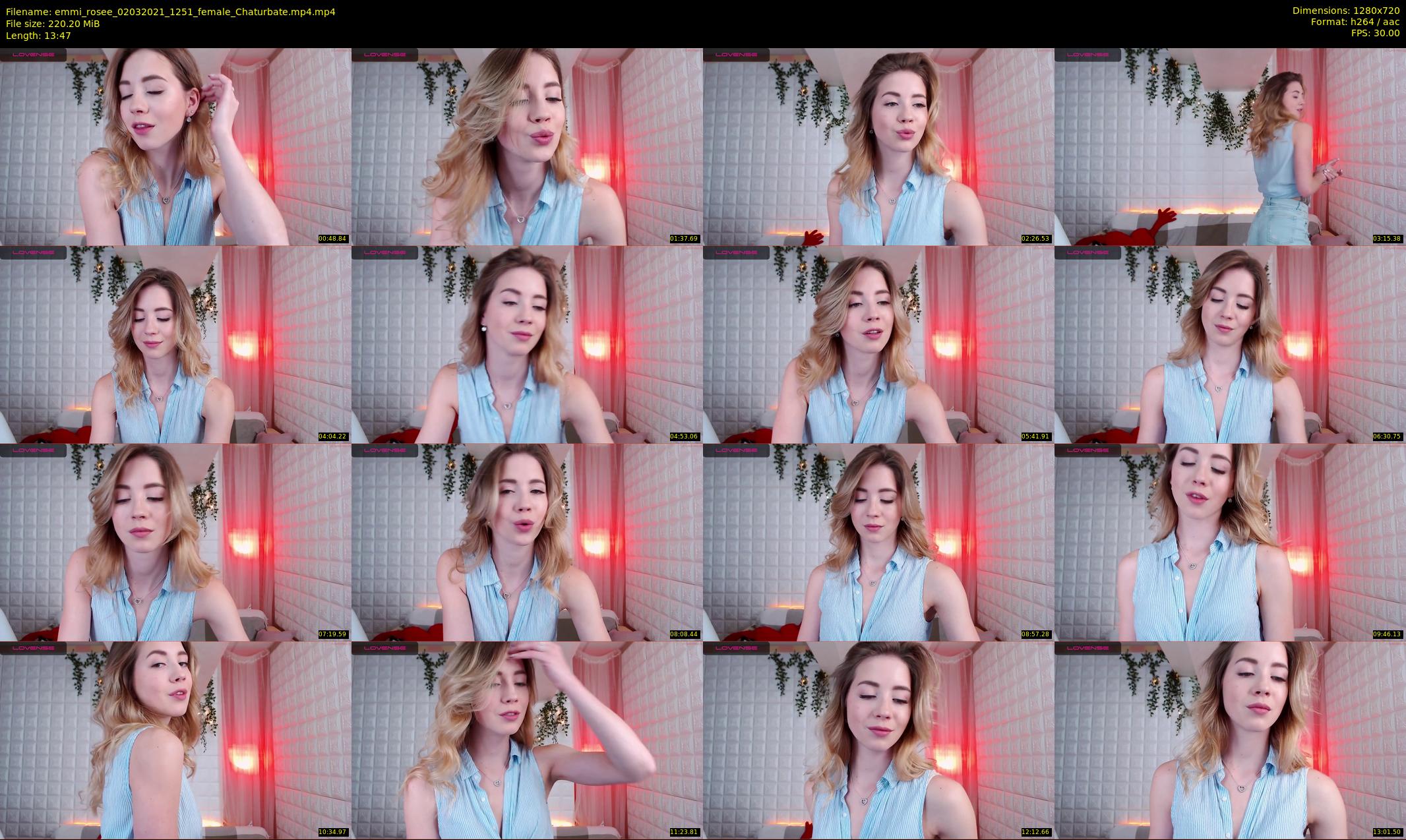 emmi_rosee — 14 minute Chaturbate female cam show recording, 720p, Mar 2, 2021