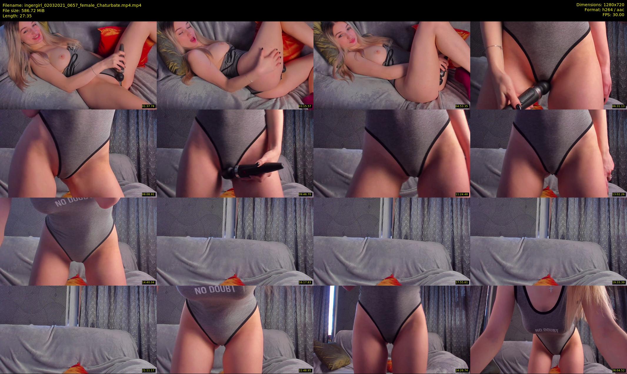 ingergirl — 28 minute Chaturbate female cam show recording, 720p, Mar 2, 2021