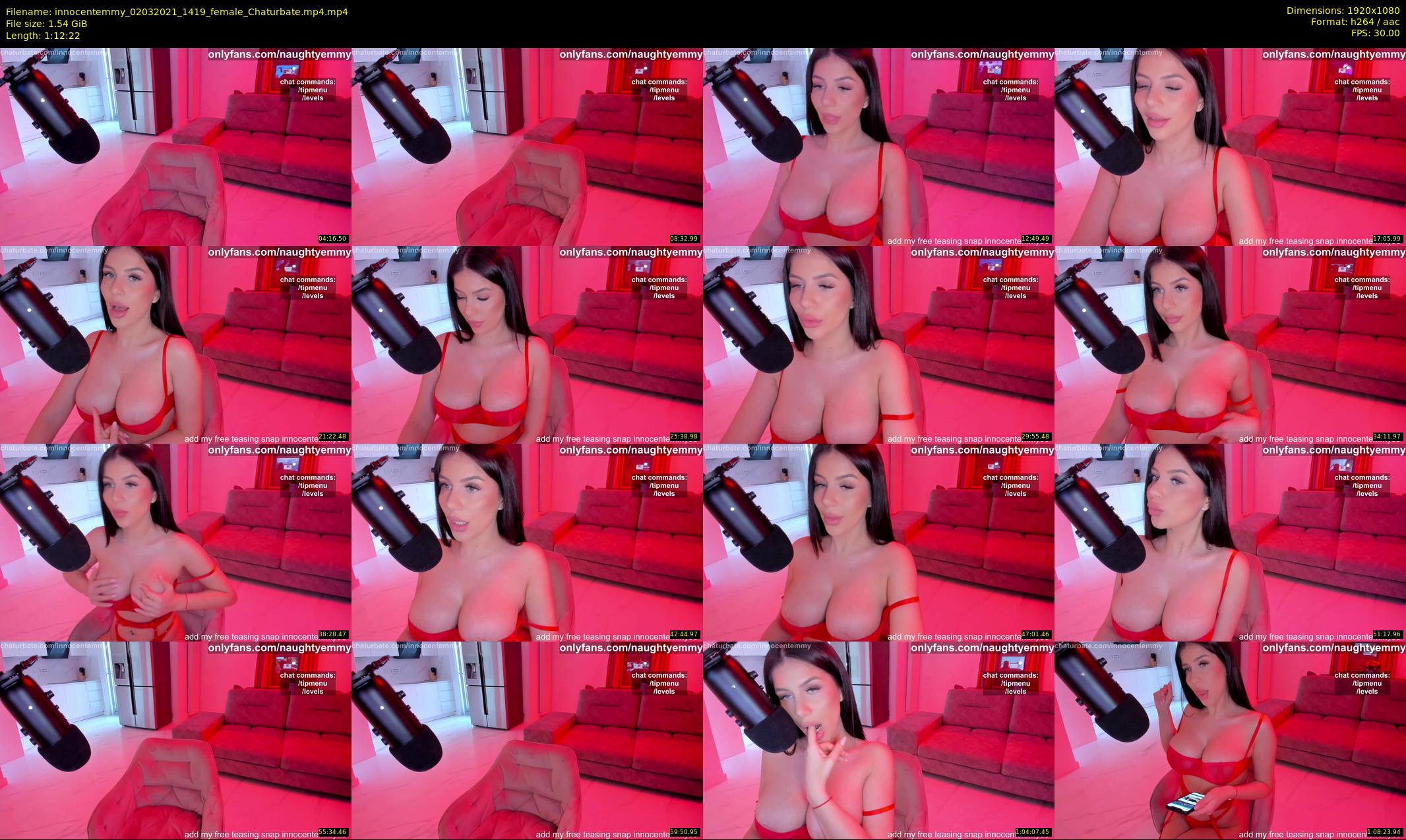 innocentemmy — 73 minute Chaturbate female cam show recording, 1080p, Mar 2, 2021