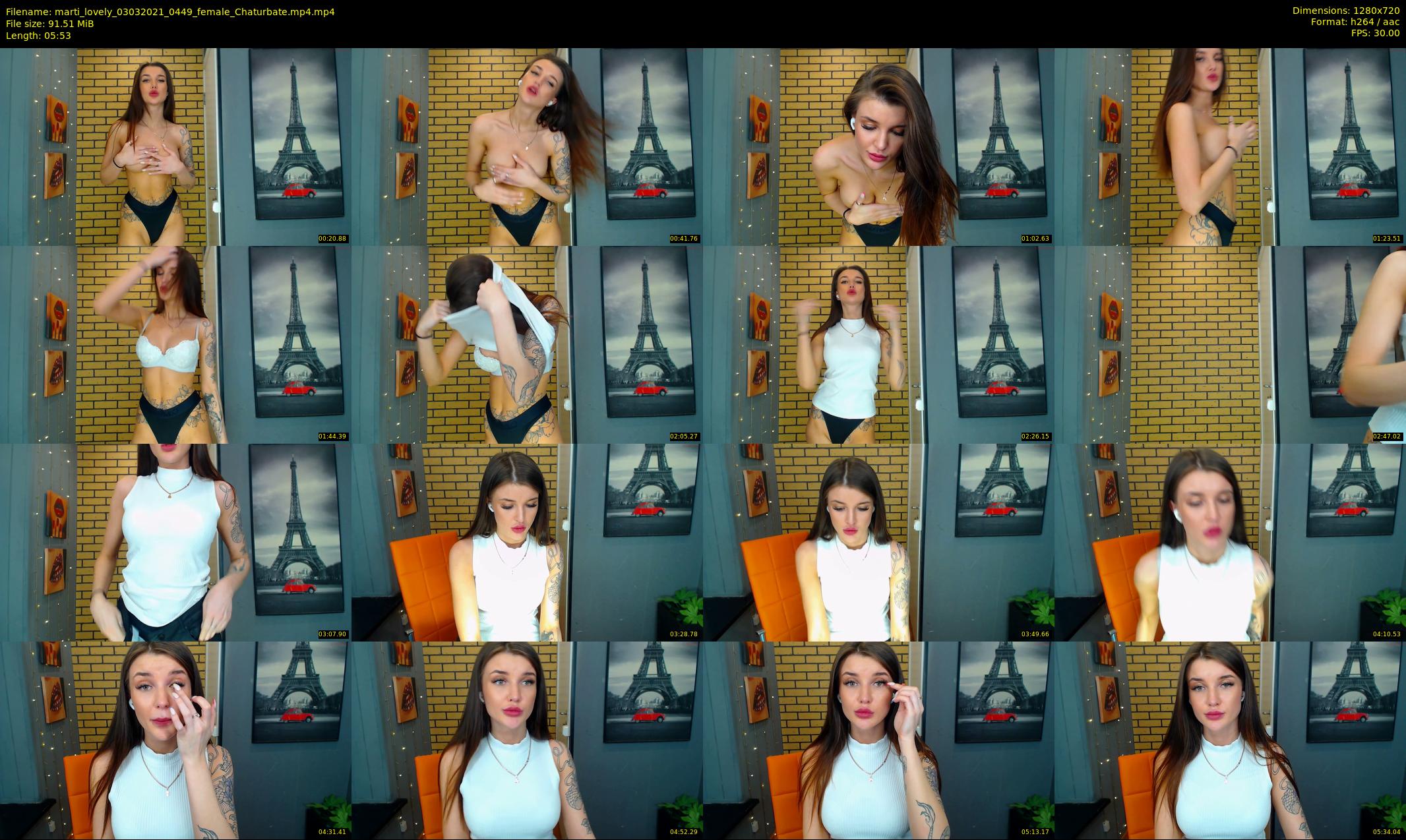 marti_lovely — 6 minute Chaturbate female cam show recording, 720p, Mar 3, 2021