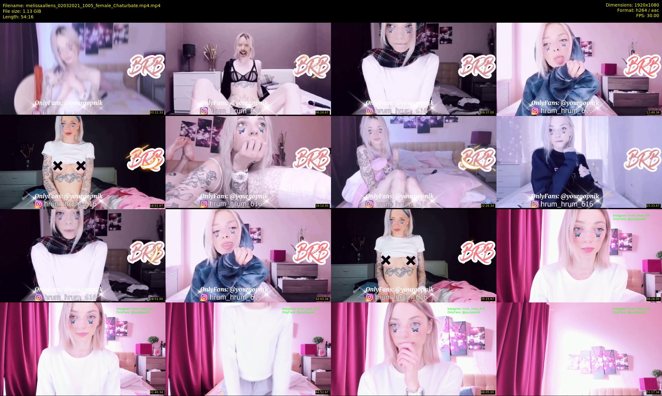 melissaallens — 55 minute Chaturbate female cam show recording, 1080p, Mar 2, 2021