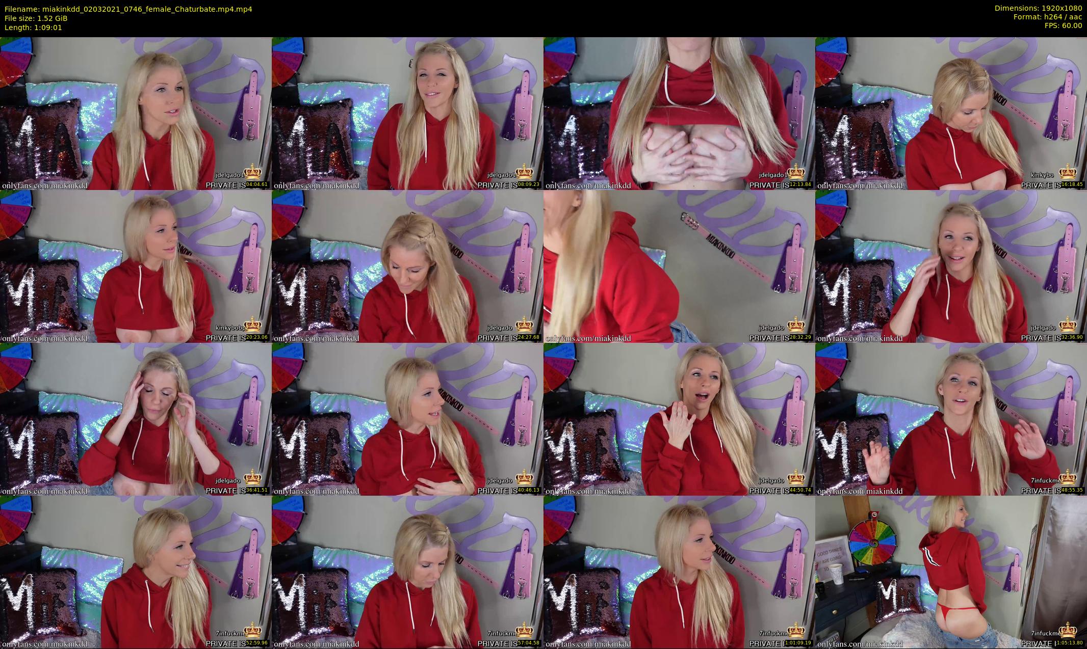 miakinkdd — 70 minute Chaturbate female cam show recording, 1080p, Mar 2, 2021