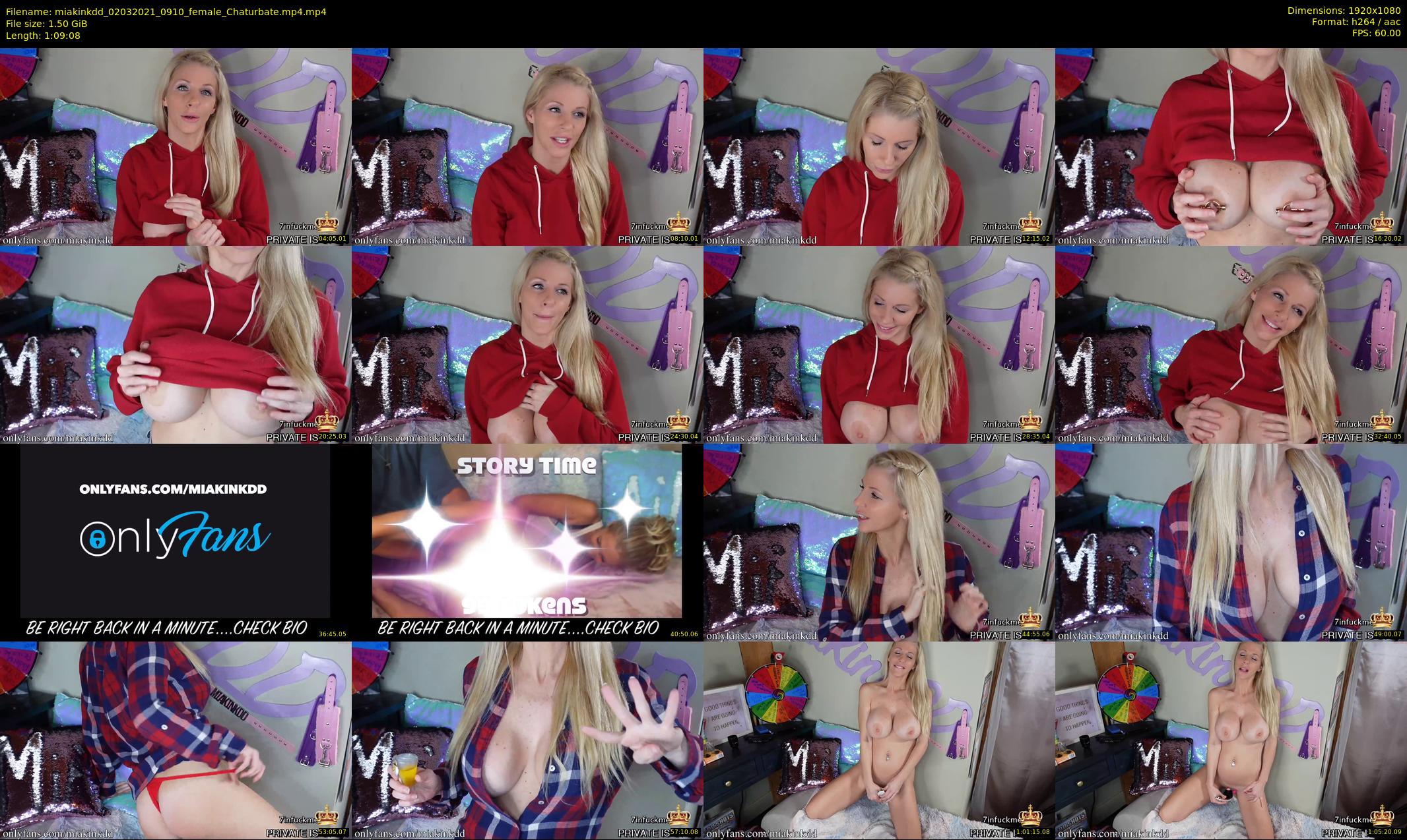 miakinkdd — 70 minute Chaturbate female cam show recording, 1080p, Mar 2, 2021
