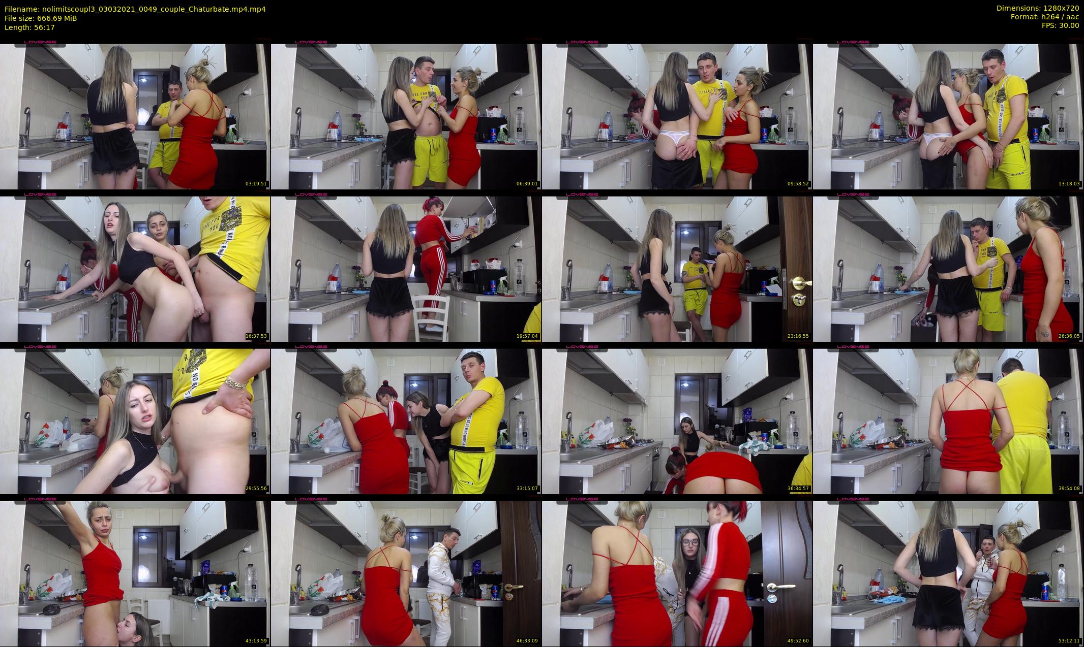 nolimitscoupl3 — 57 minute Chaturbate couple cam show recording, 720p, Mar 3, 2021