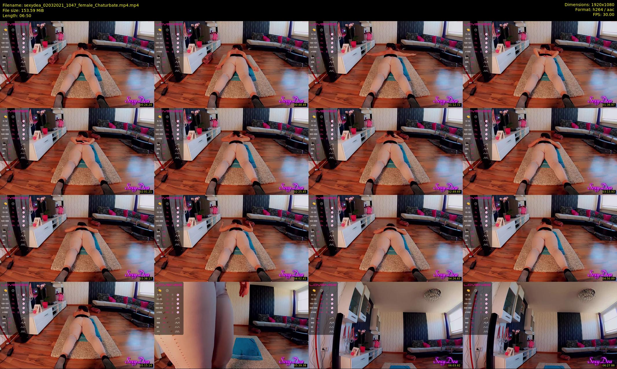 sexydea — 7 minute Chaturbate female cam show recording, 1080p, Mar 2, 2021