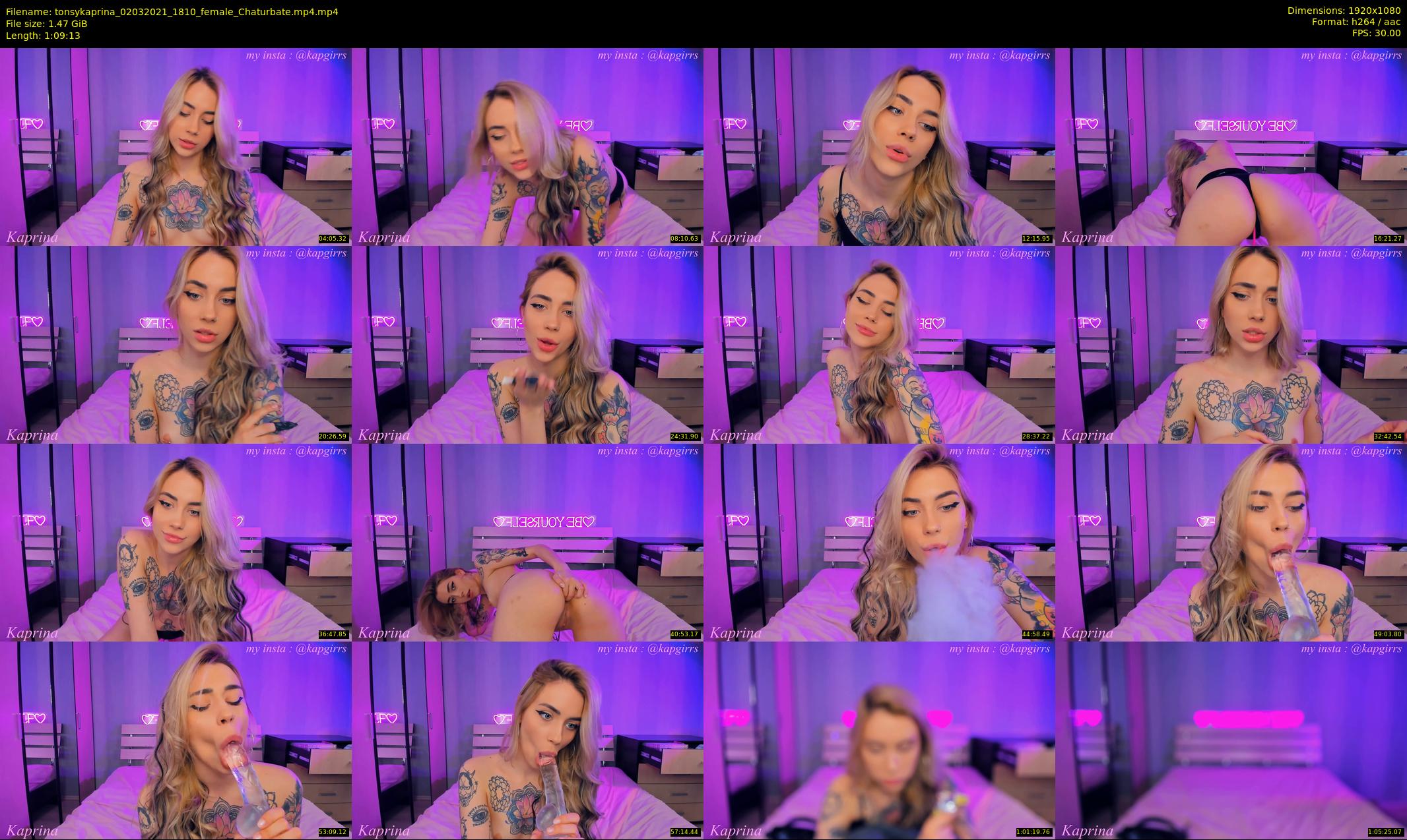tonsykaprina — 70 minute Chaturbate couple cam show recording, 1080p, Mar 2, 2021