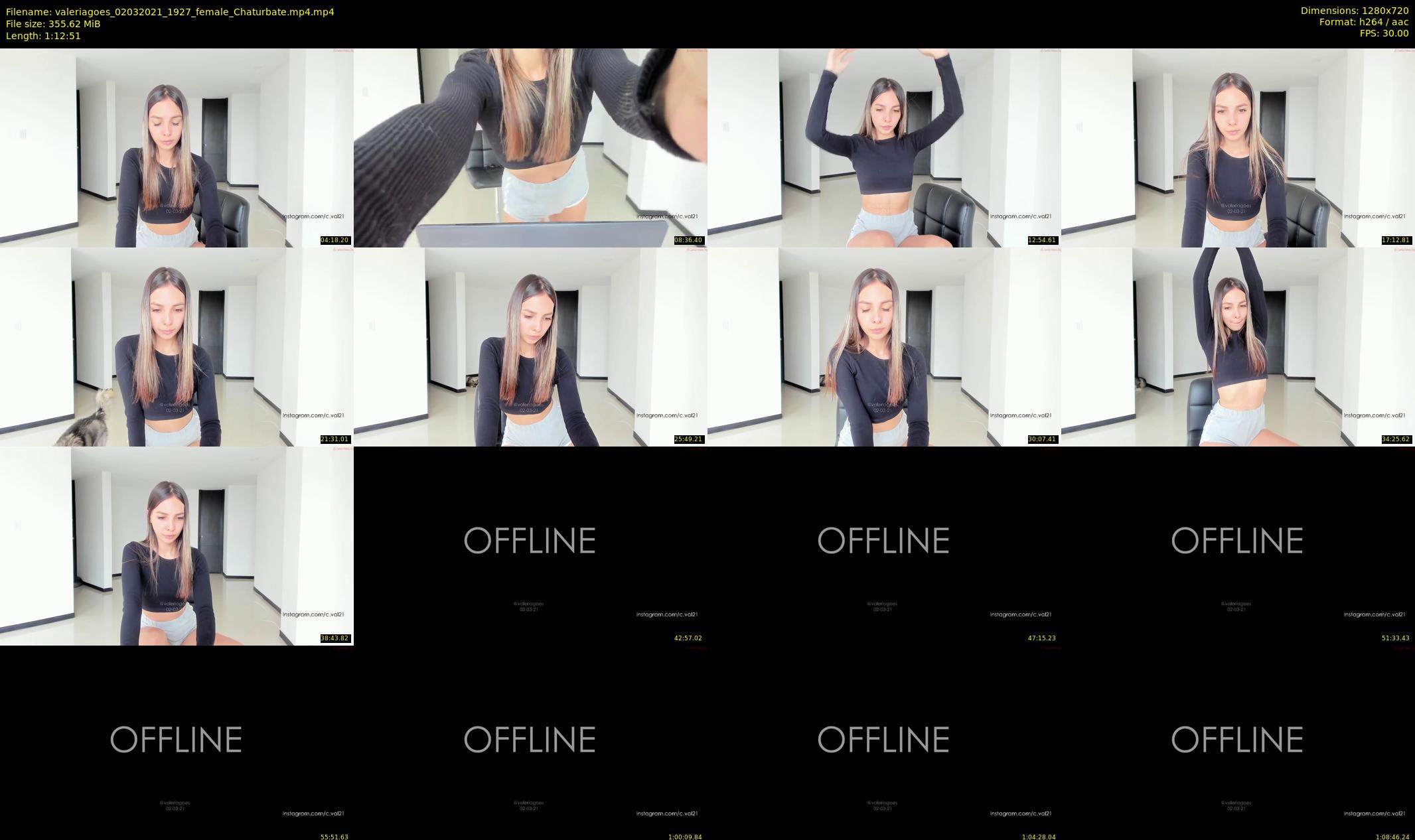 valeriagoes — 73 minute Chaturbate female cam show recording, 720p, Mar 2, 2021