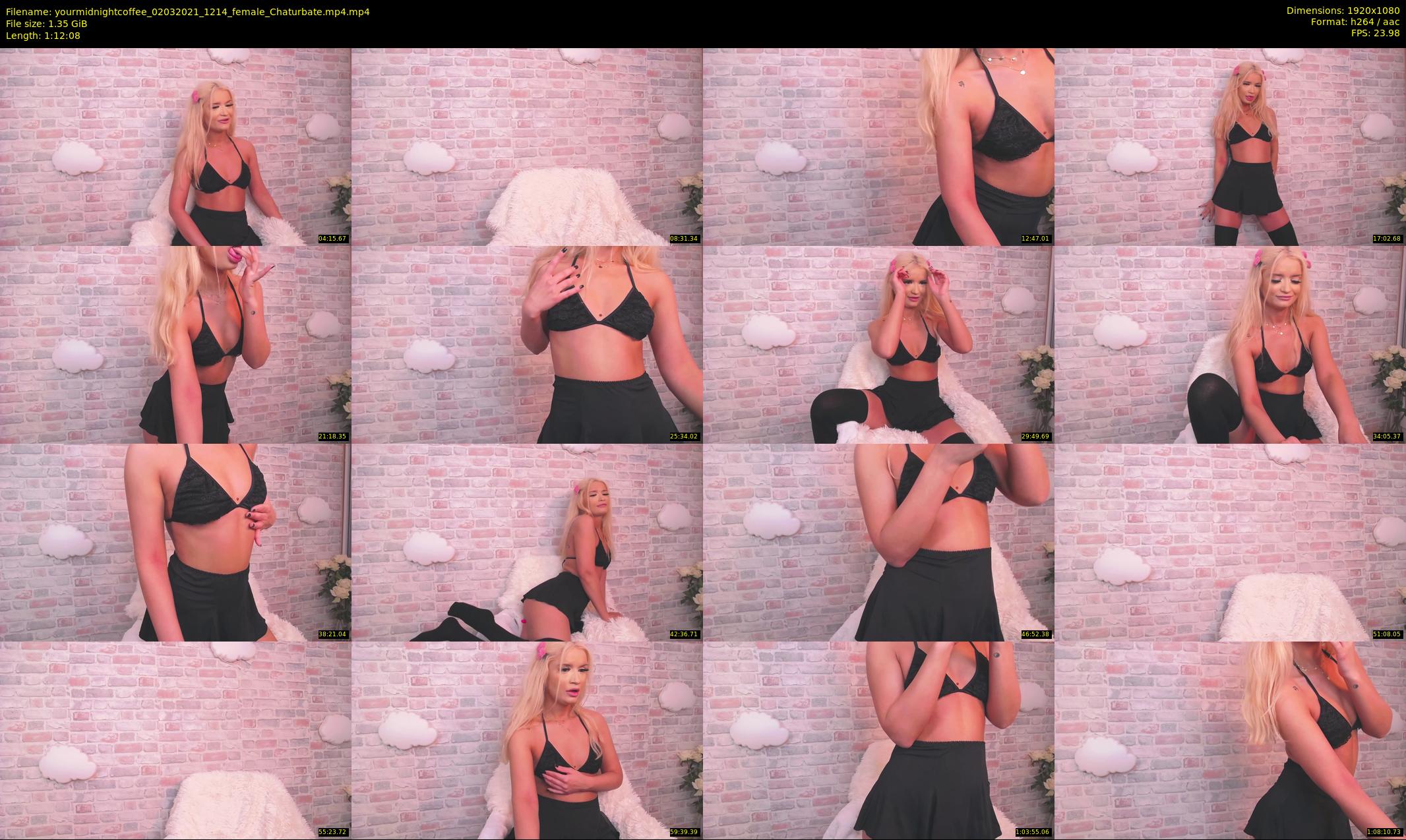 yourmidnightcoffee — 73 minute Chaturbate female cam show recording, 1080p, Mar 2, 2021