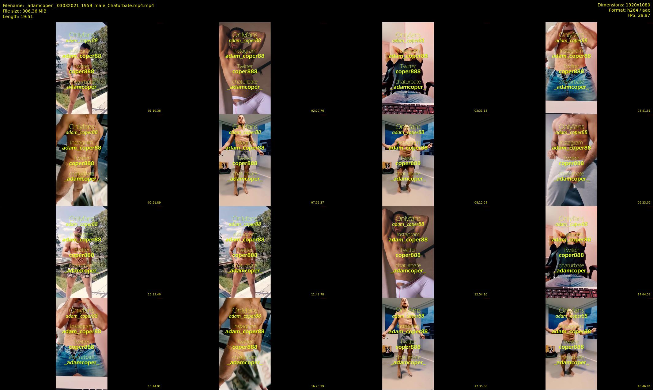 _adamcoper_ — 20 minute Chaturbate male cam show recording, 1080p, Mar 3, 2021