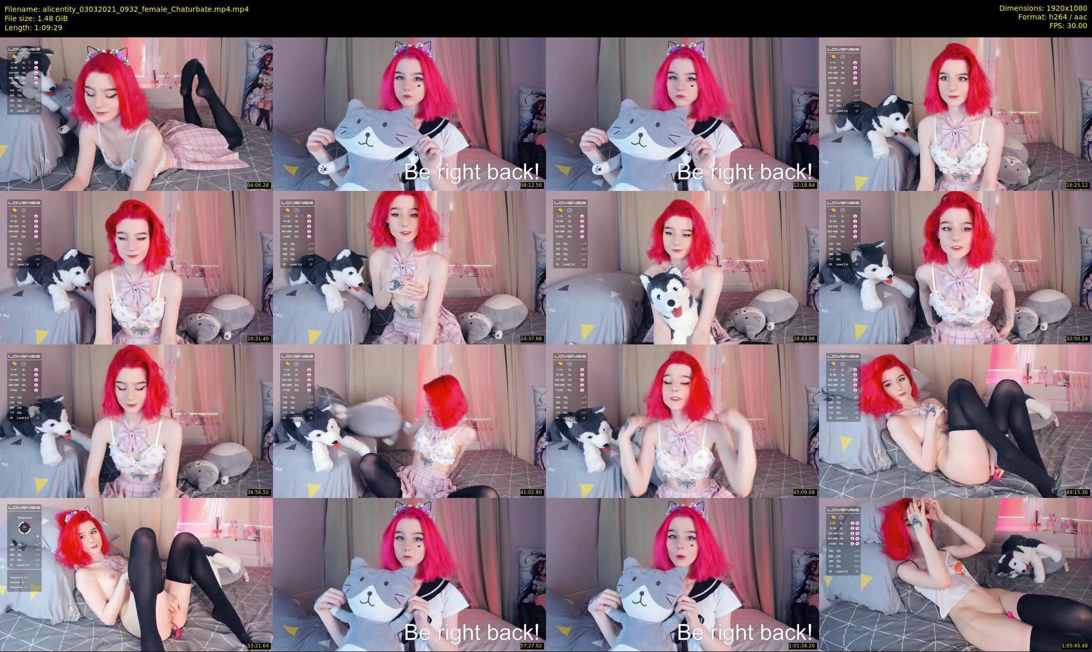 alicentity — 70 minute Chaturbate female cam show recording, 1080p, Mar 3, 2021