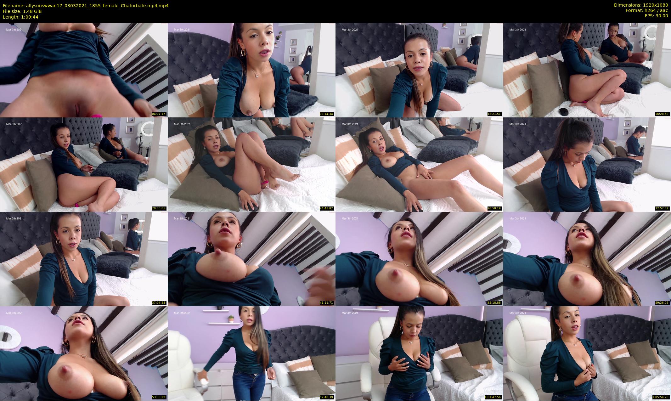 allysonswwan17 — 70 minute Chaturbate female cam show recording, 1080p, Mar 3, 2021