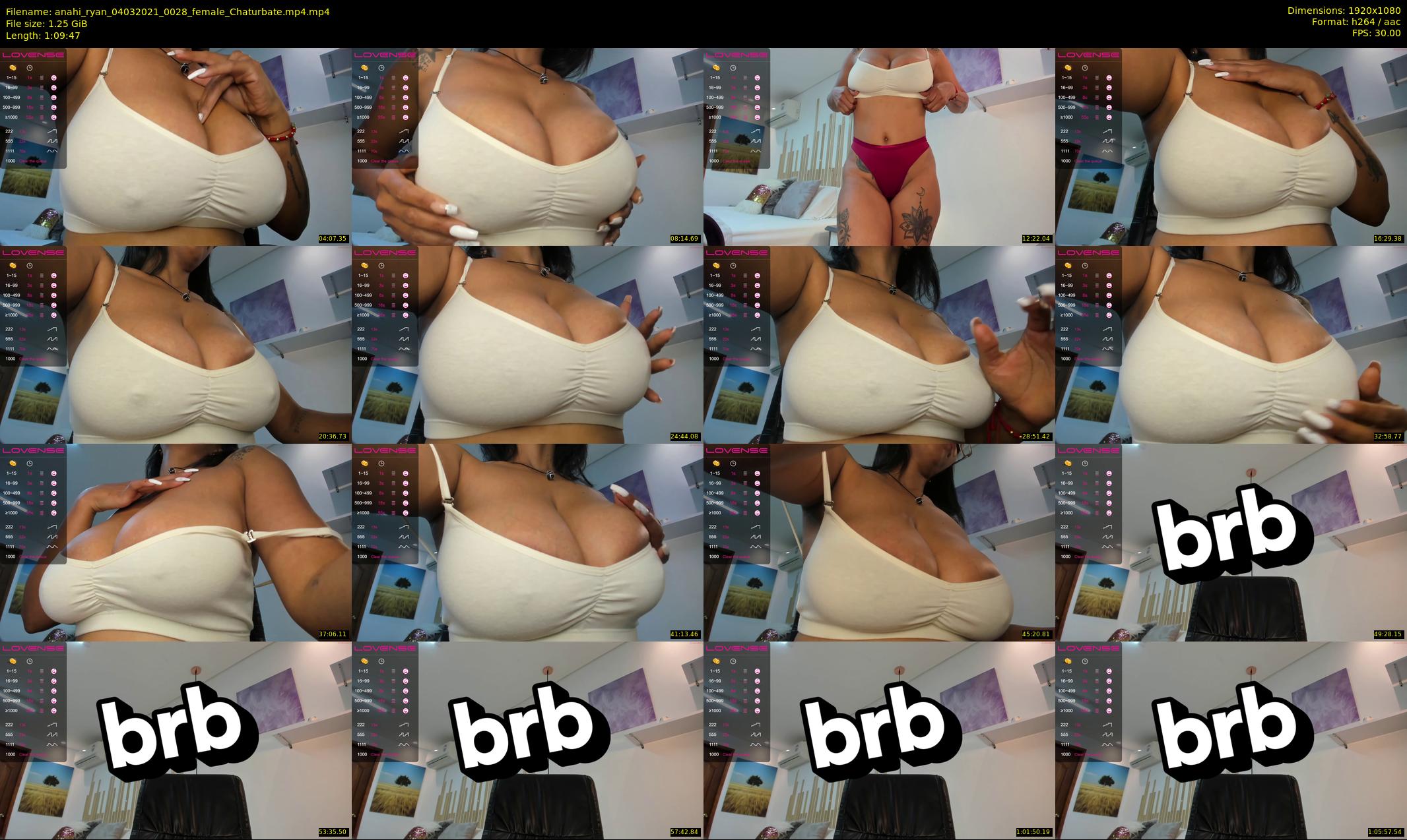 anahi_ryan — 70 minute Chaturbate female cam show recording, 1080p, Mar 4, 2021