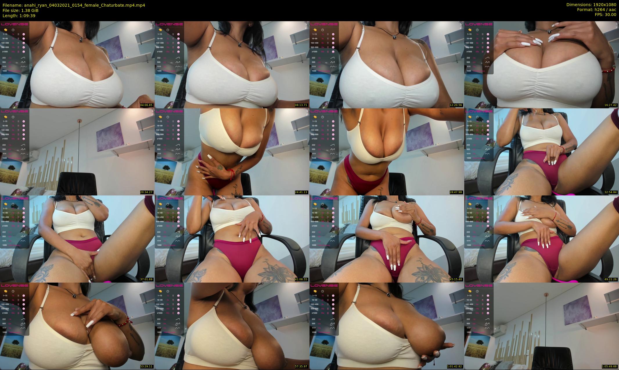 anahi_ryan — 70 minute Chaturbate female cam show recording, 1080p, Mar 4, 2021
