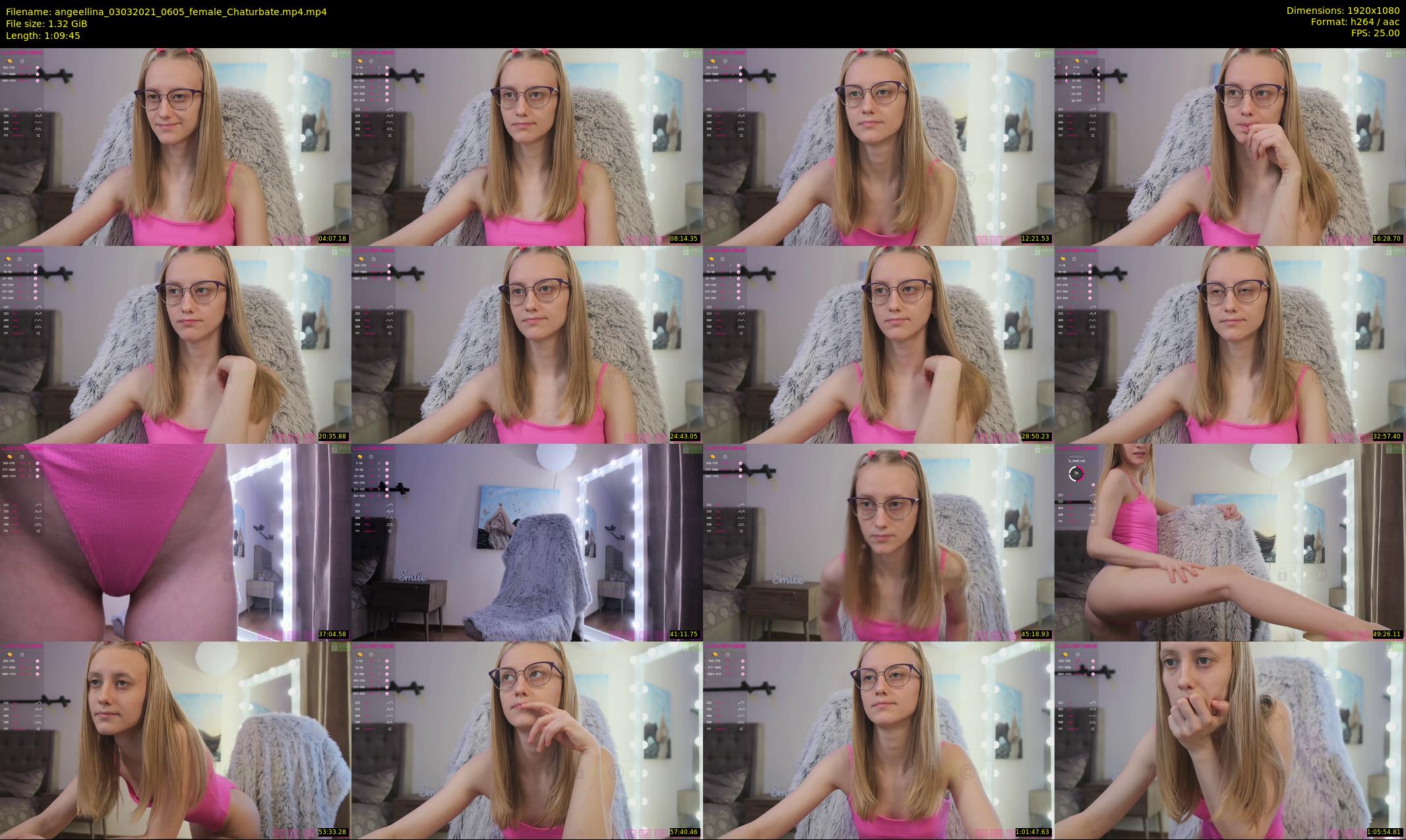 angeellina — 70 minute Chaturbate female cam show recording, 1080p, Mar 3, 2021