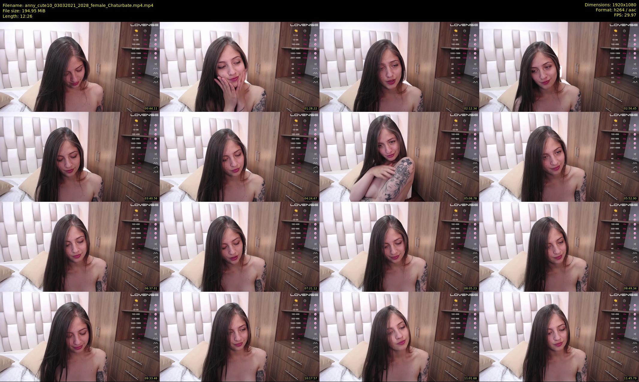 anny_cute10 — 13 minute Chaturbate female cam show recording, 1080p, Mar 3, 2021