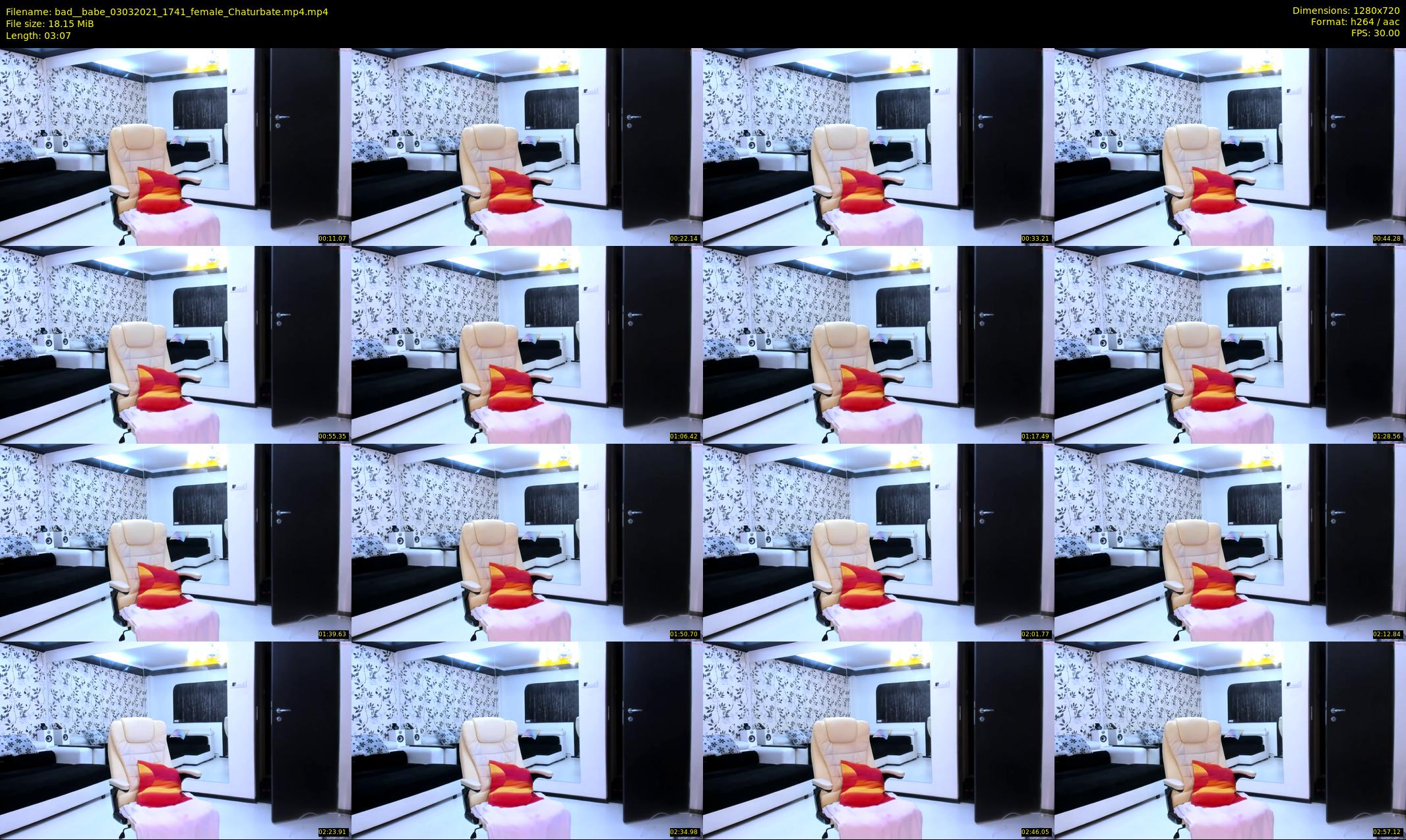 bad__babe — 4 minute Chaturbate female cam show recording, 720p, Mar 3, 2021