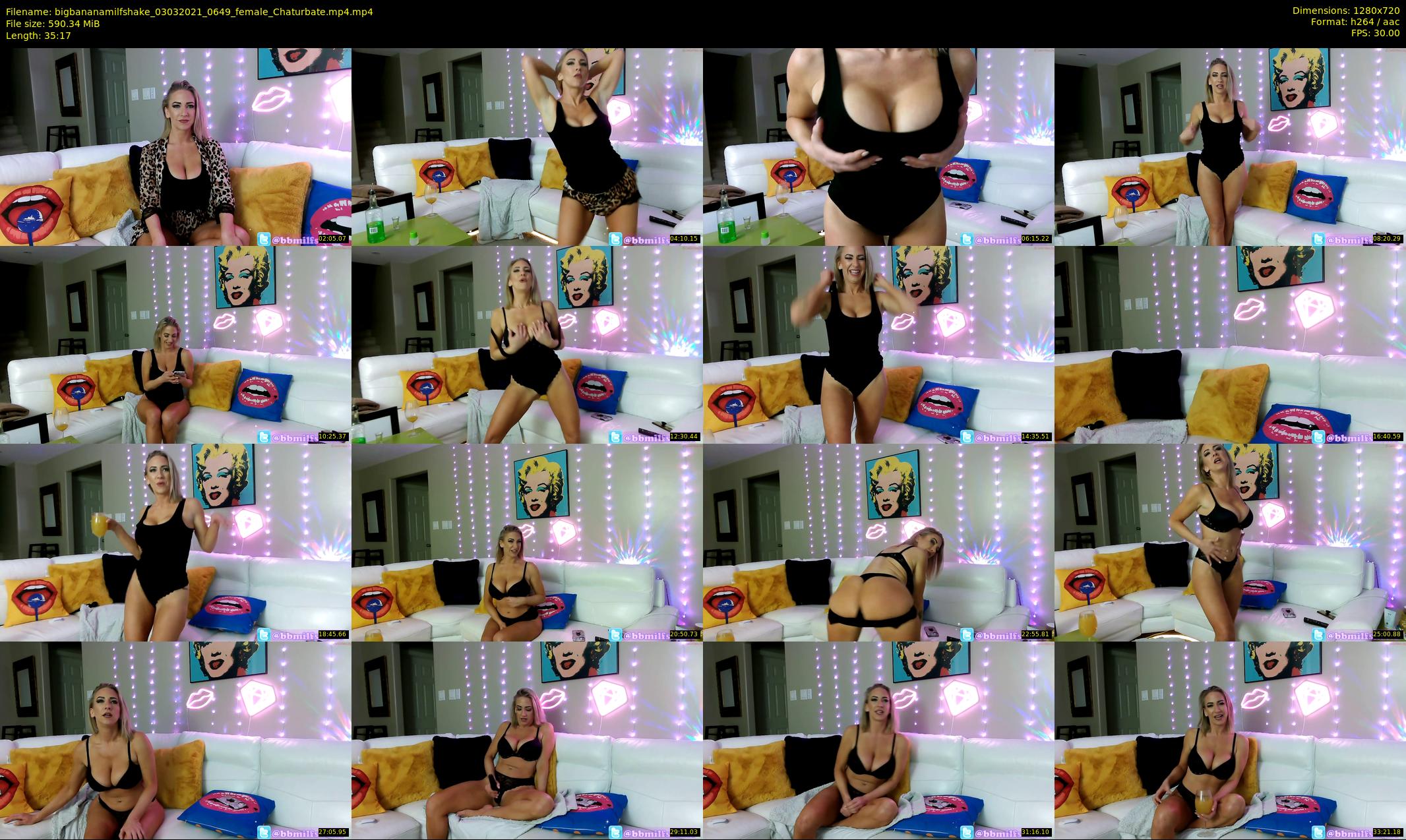 bigbananamilfshake — 36 minute Chaturbate couple cam show recording, 720p, Mar 3, 2021