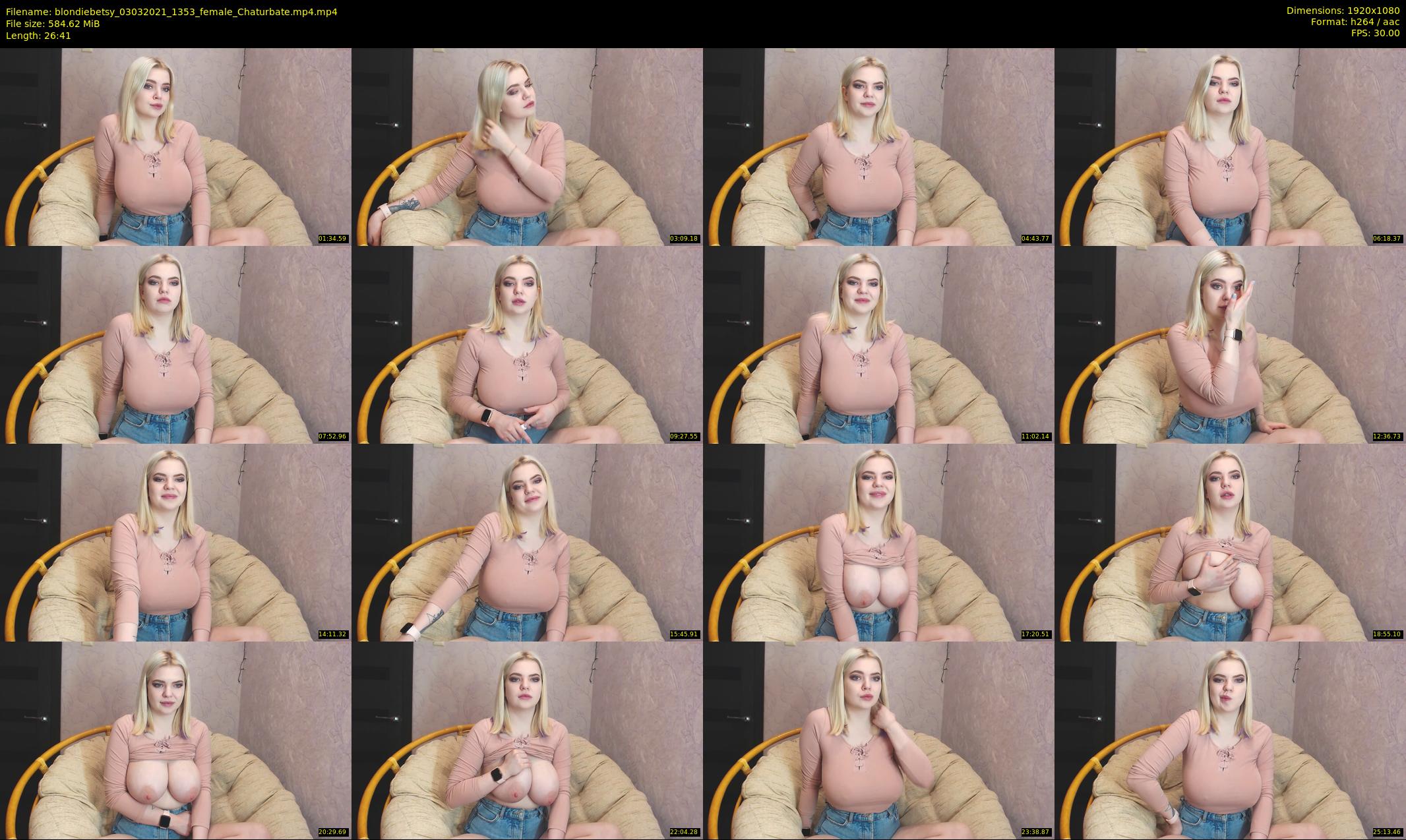 blondiebetsy — 27 minute Chaturbate female cam show recording, 1080p, Mar 3, 2021