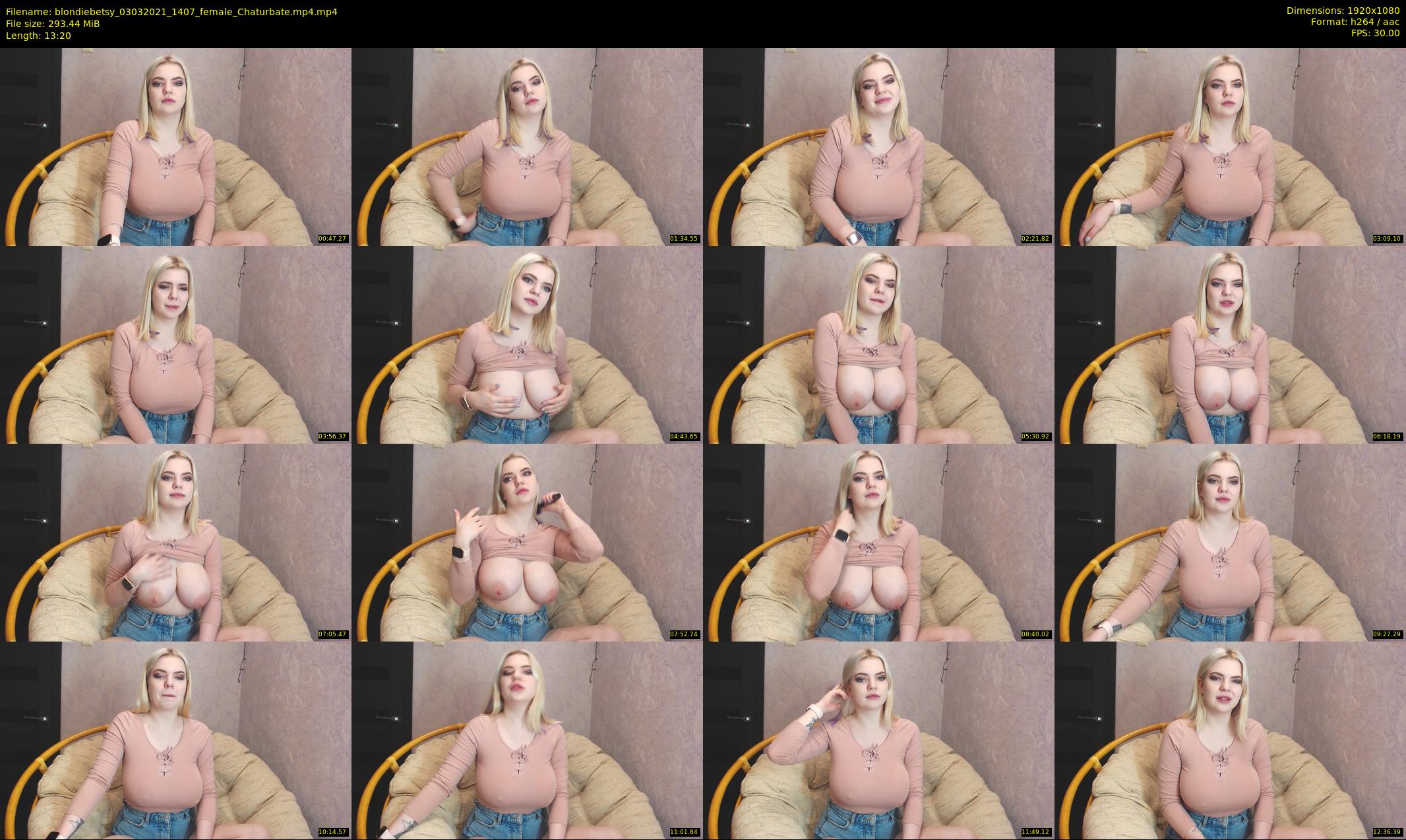 blondiebetsy — 14 minute Chaturbate female cam show recording, 1080p, Mar 3, 2021