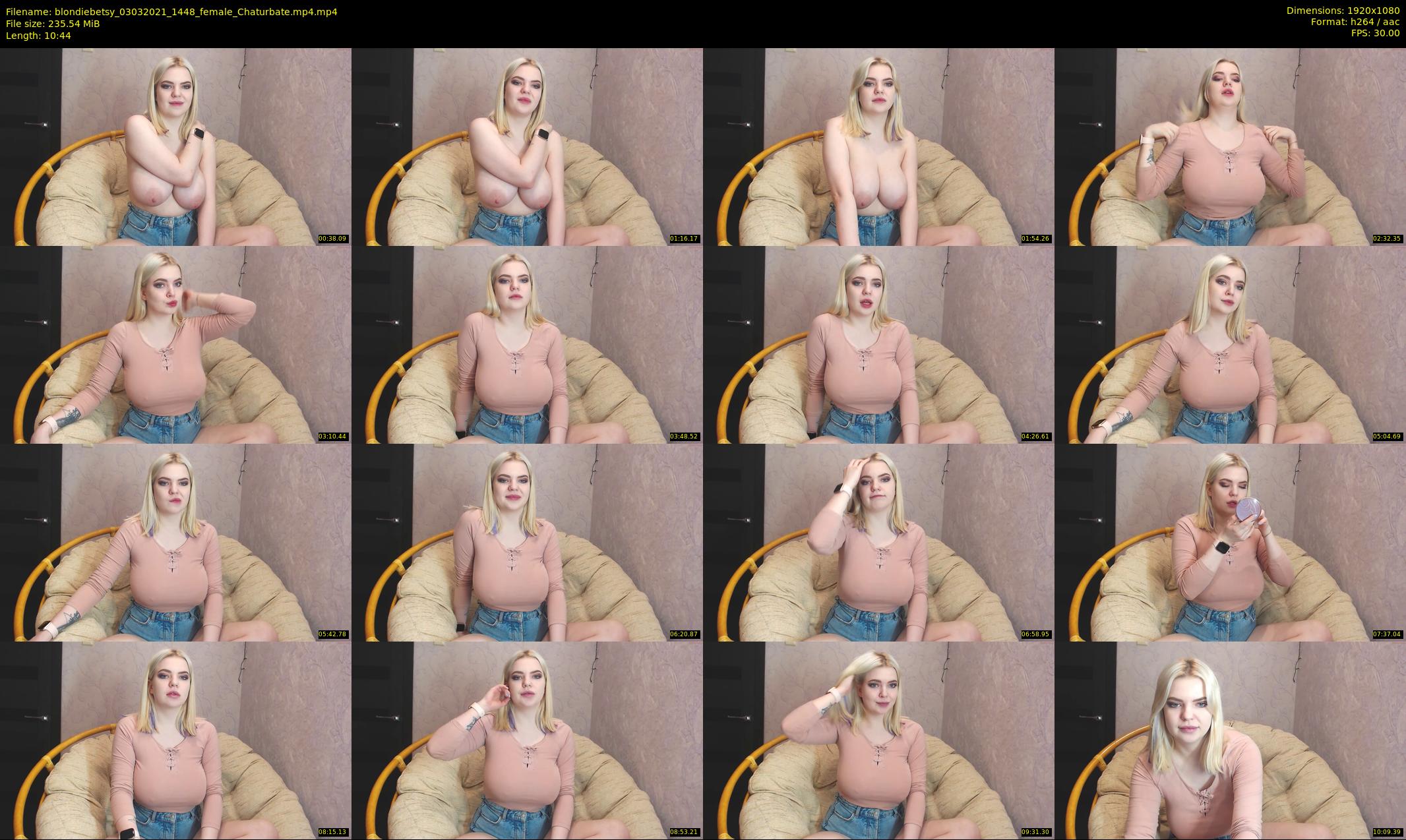 blondiebetsy — 11 minute Chaturbate female cam show recording, 1080p, Mar 3, 2021
