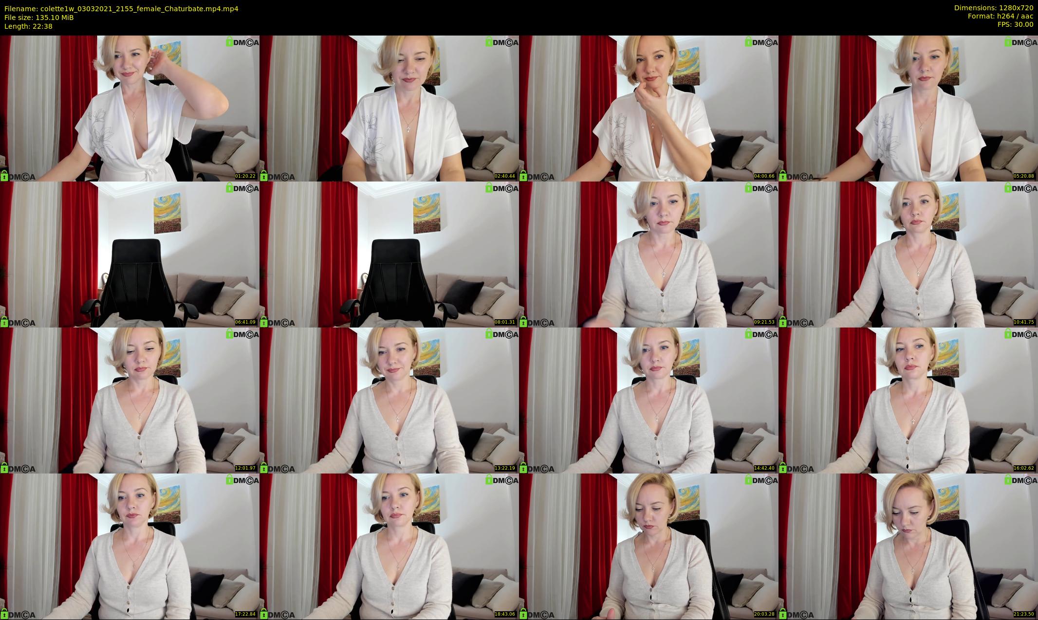 colette1w — 23 minute Chaturbate female cam show recording, 720p, Mar 3, 2021