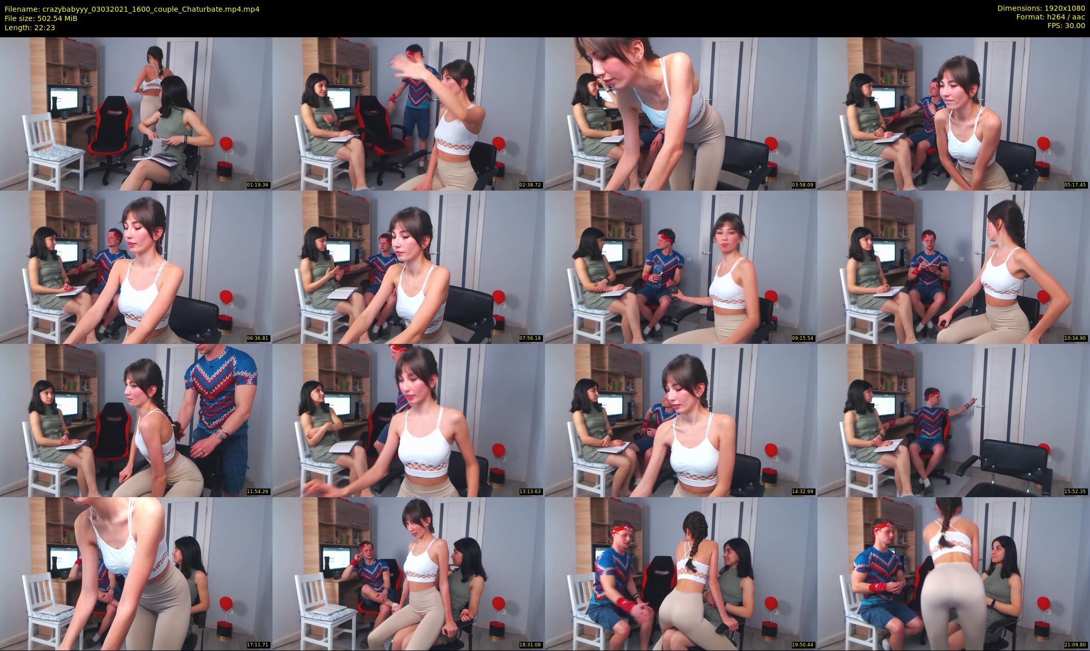 crazybabyyy — 23 minute Chaturbate couple cam show recording, 1080p, Mar 3, 2021
