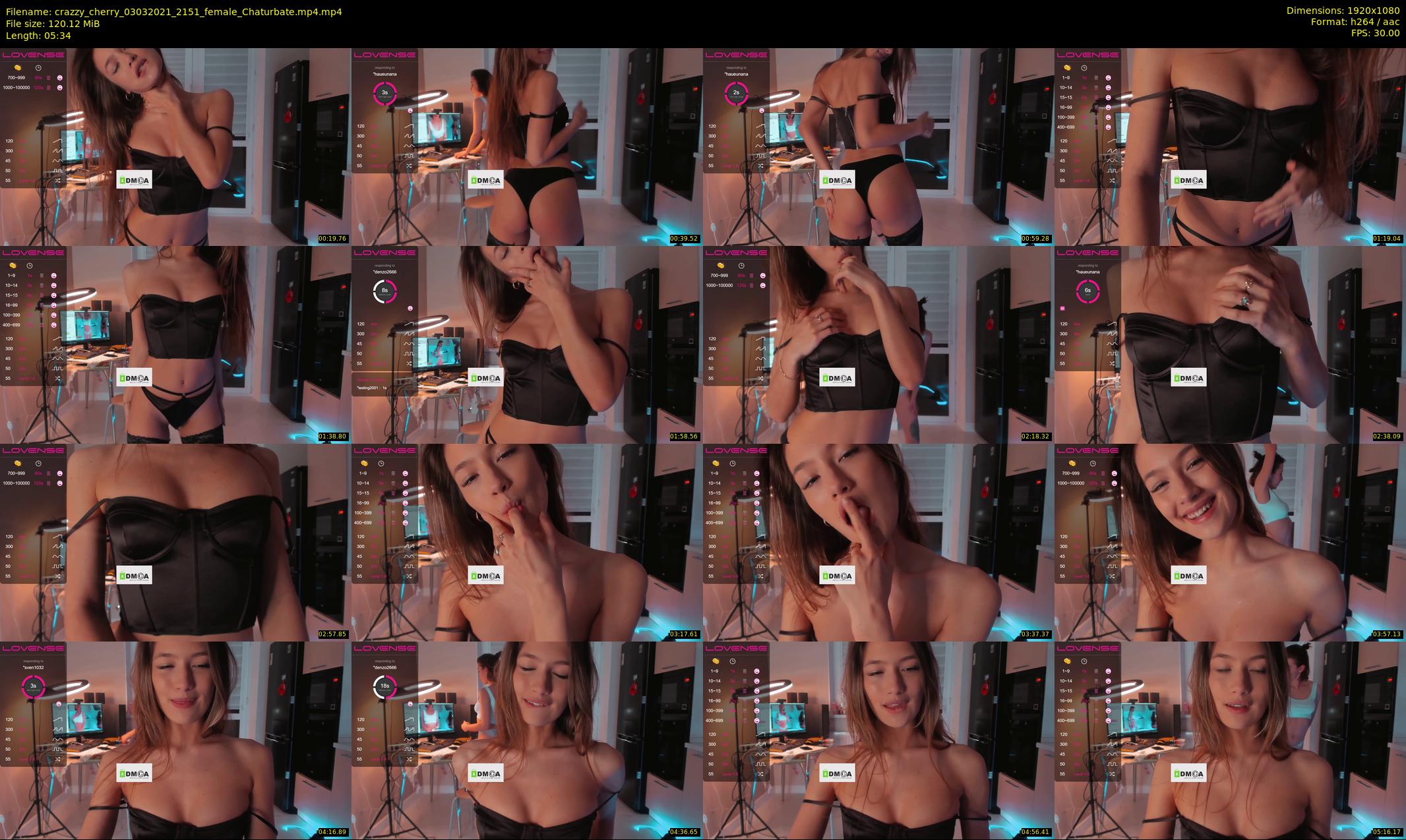 crazzy_cherry — 6 minute Chaturbate female cam show recording, 1080p, Mar 3, 2021