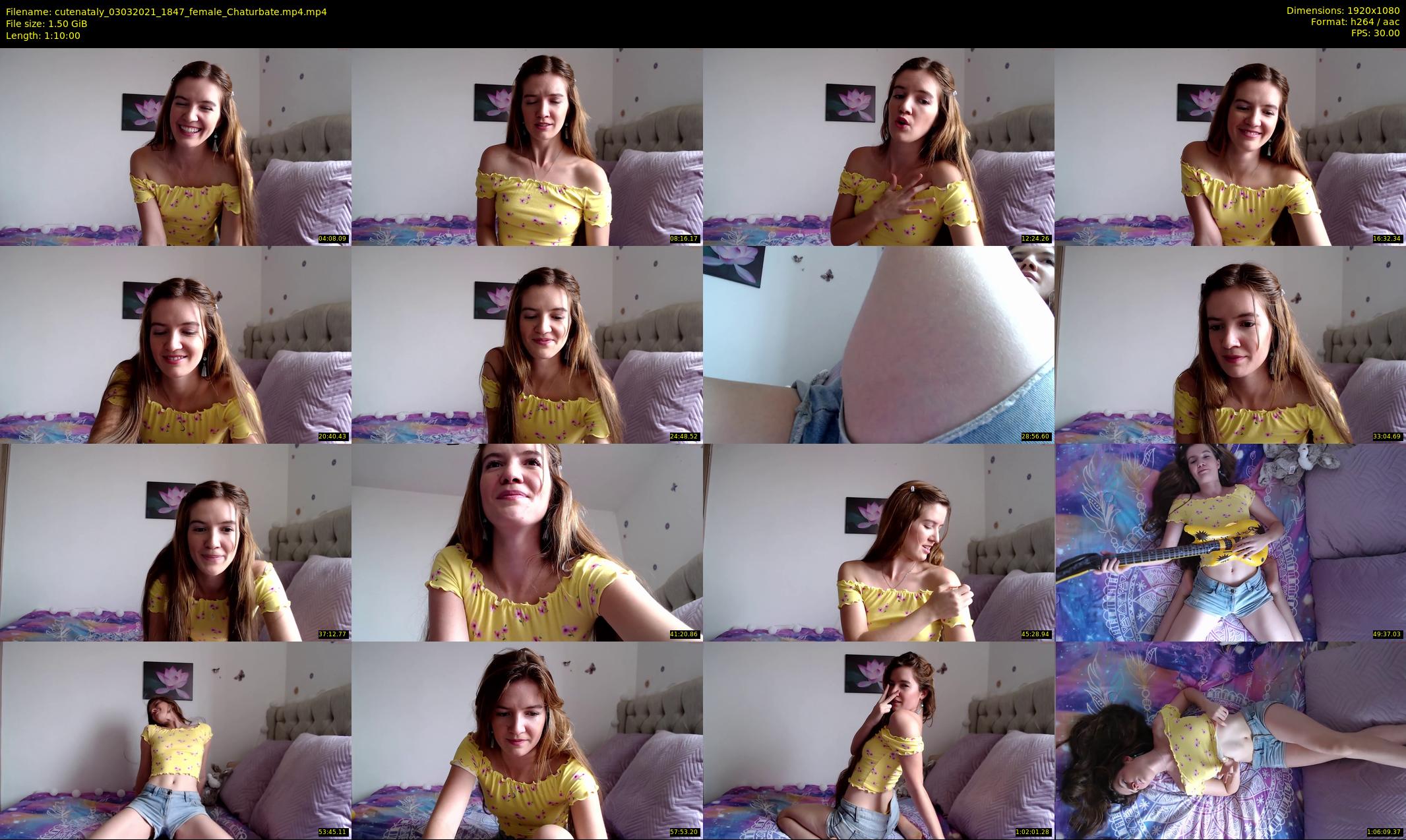 cutenataly — 70 minute Chaturbate female cam show recording, 1080p, Mar 3, 2021