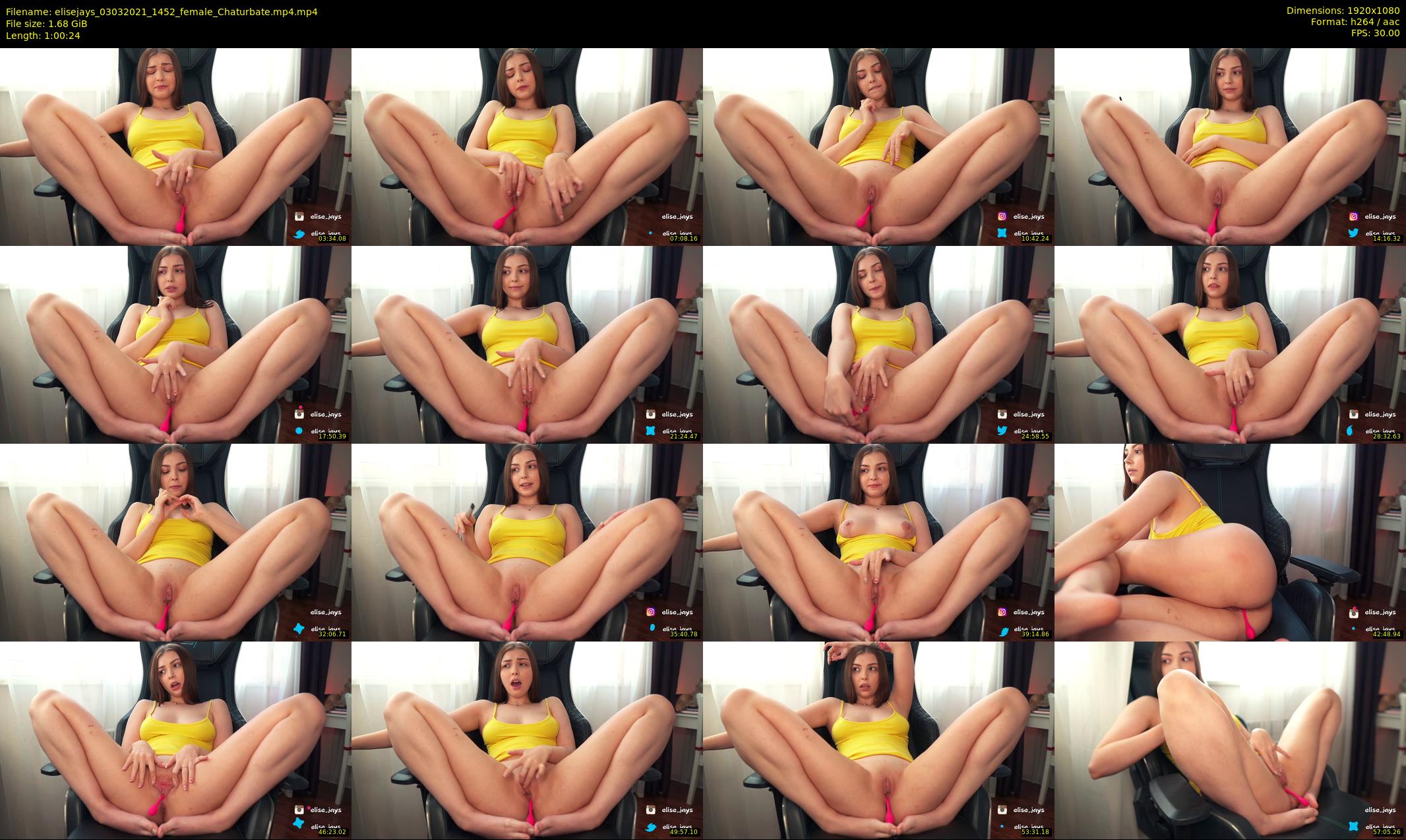 elisejays — 61 minute Chaturbate female cam show recording, 1080p, Mar 3, 2021