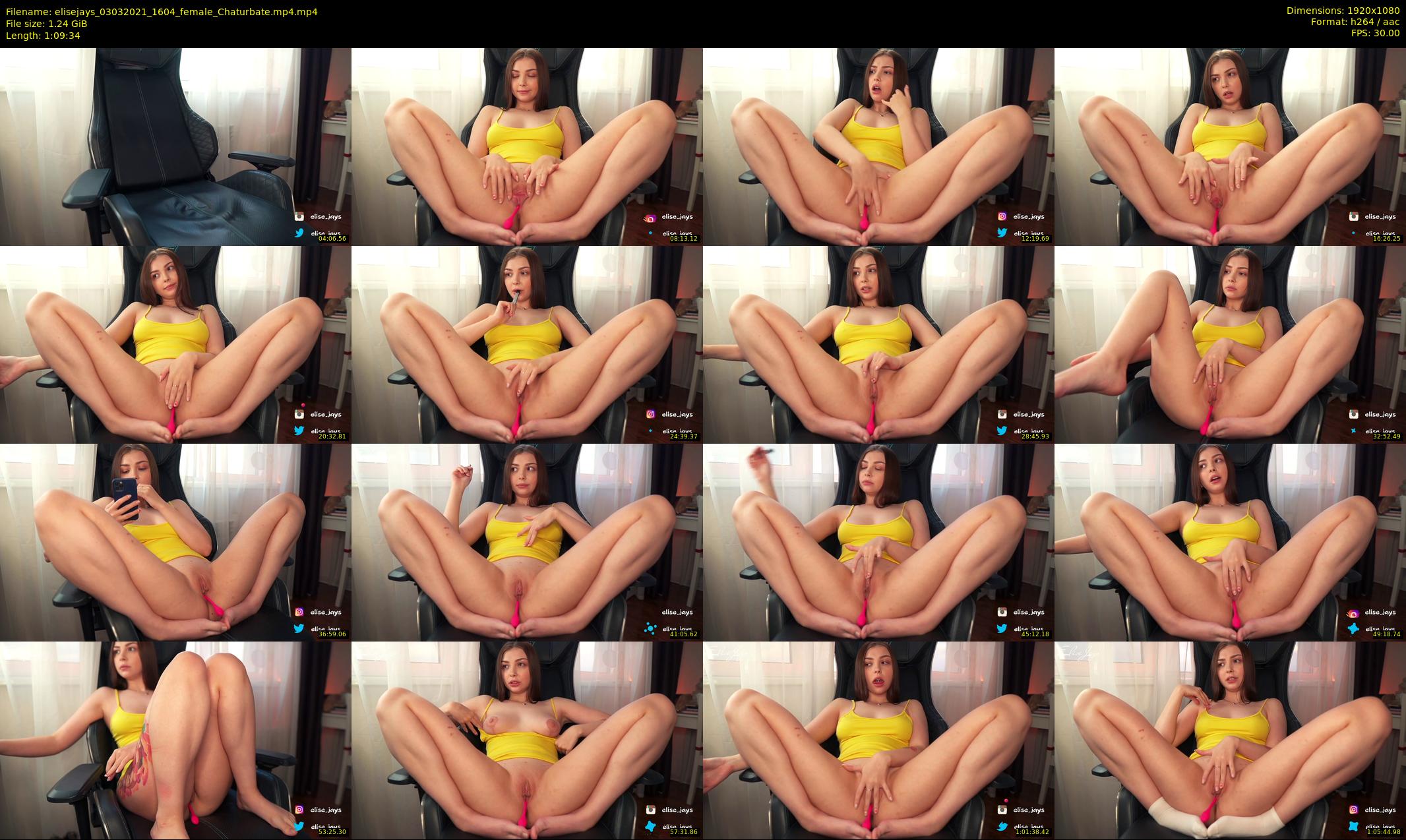 elisejays — 70 minute Chaturbate female cam show recording, 1080p, Mar 3, 2021