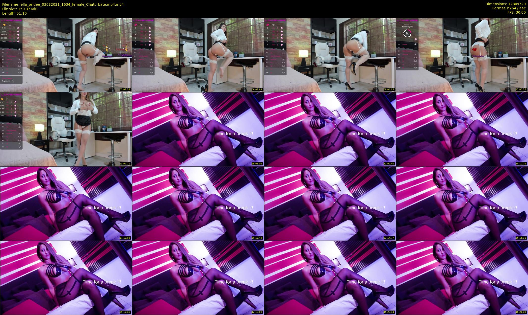 ella_pridee — 52 minute Chaturbate female cam show recording, 720p, Mar 3, 2021
