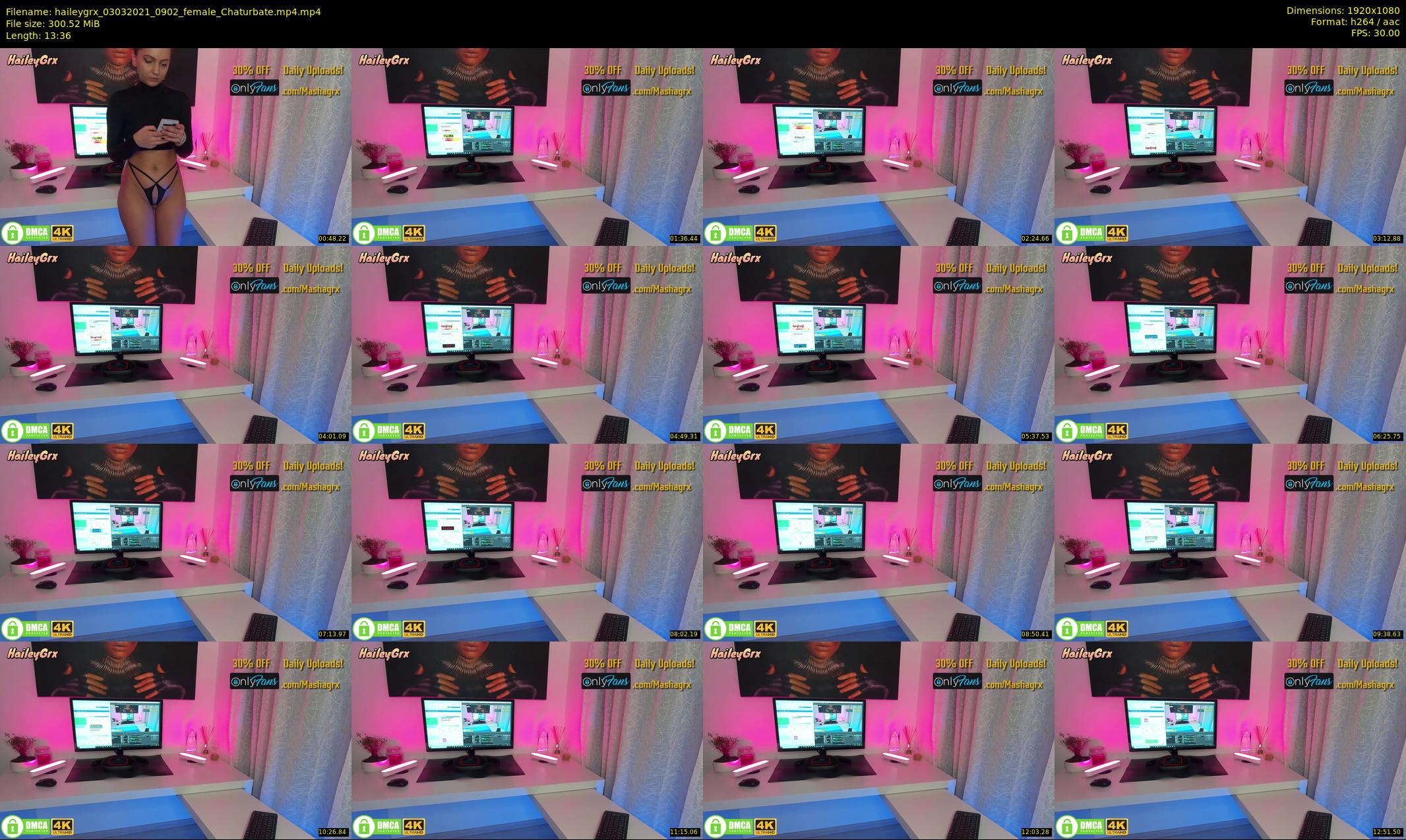 haileygrx — 14 minute Chaturbate female cam show recording, 1080p, Mar 3, 2021