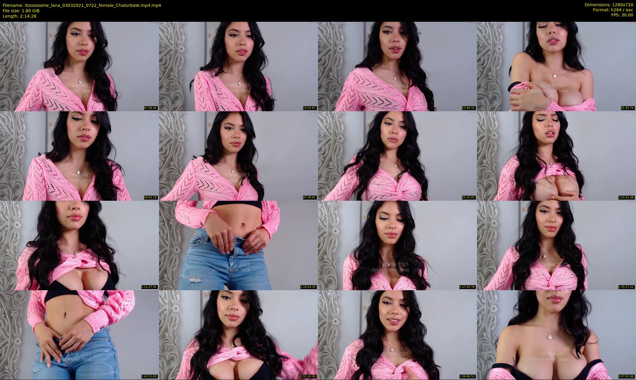 itsssssssme_lana — 135 minute Chaturbate female cam show recording, 720p, Mar 3, 2021